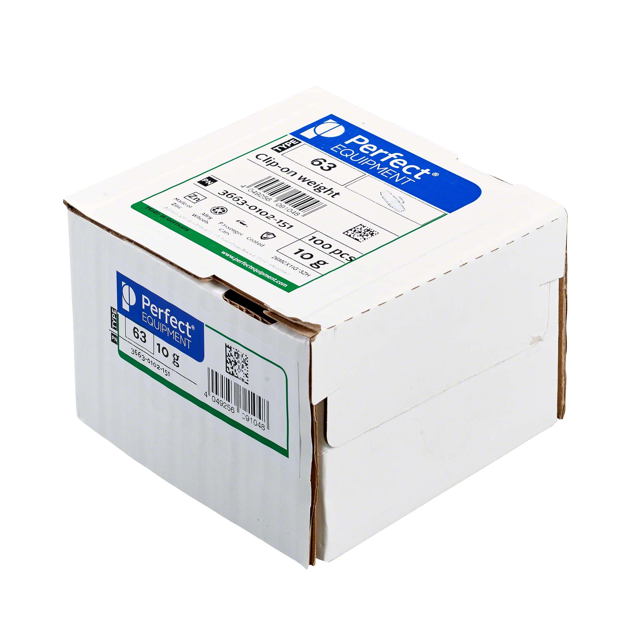 Perfect EQUIPMENT-Schlaggewicht - Typ 63, 10g, Zink, silber-3663-0102-151
