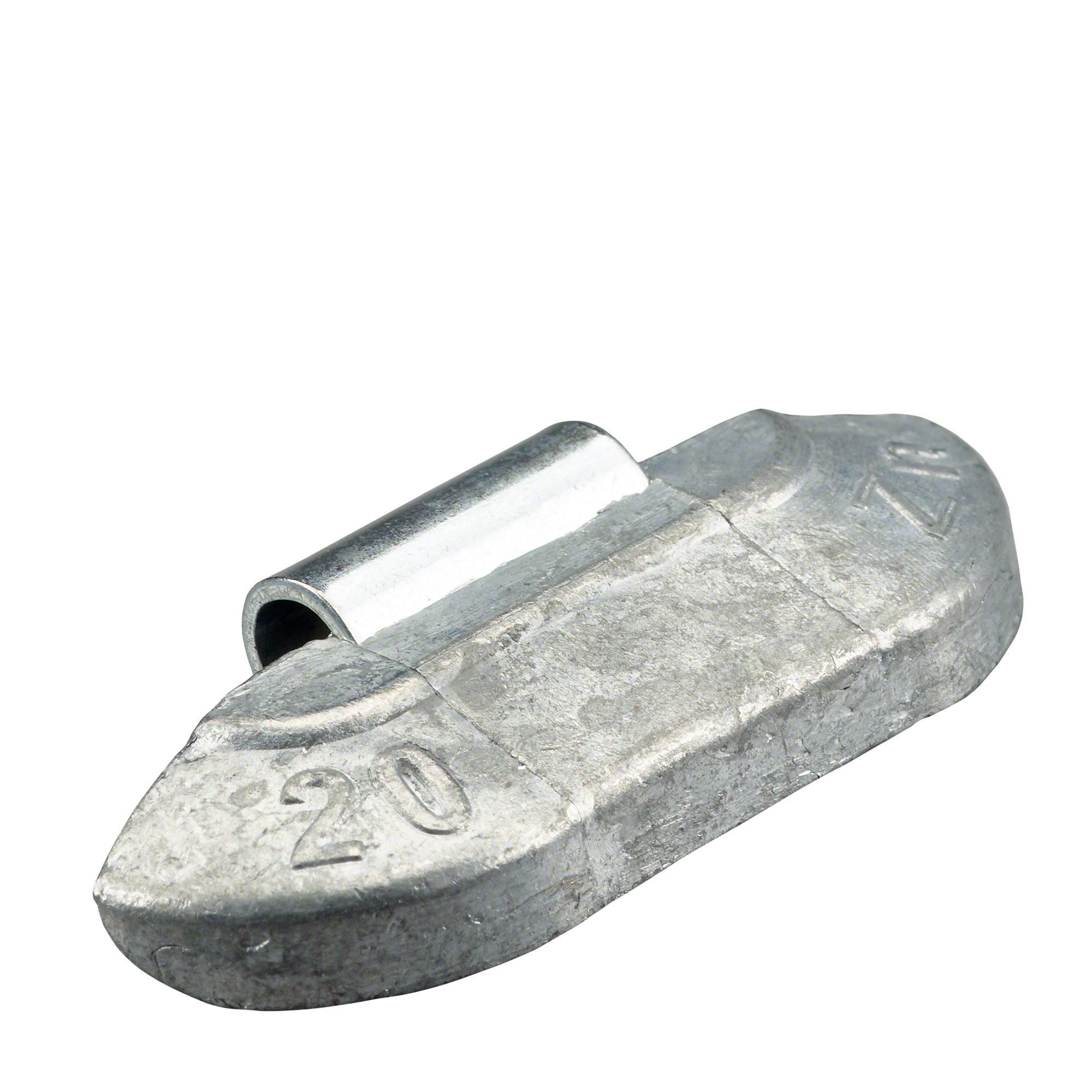 -100× Schlaggewicht Remog -Typ ZG18- - Typ ZG18, 20 g, Zink, Silber-4142-0202-001