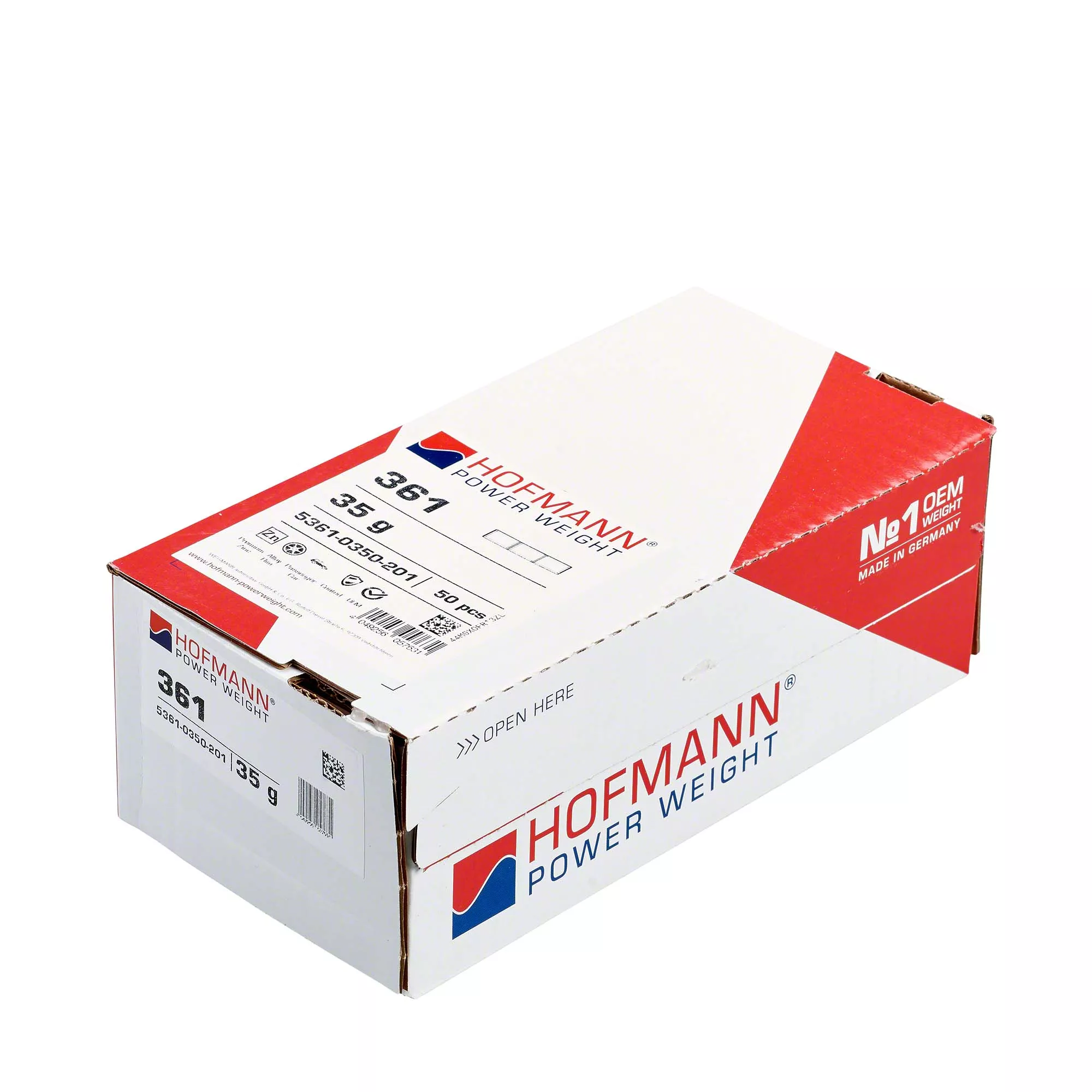 HOFMANN POWER WEIGHT-Klebegewicht - Typ 361, 35 g, Zink, Silber-5361-0350-201