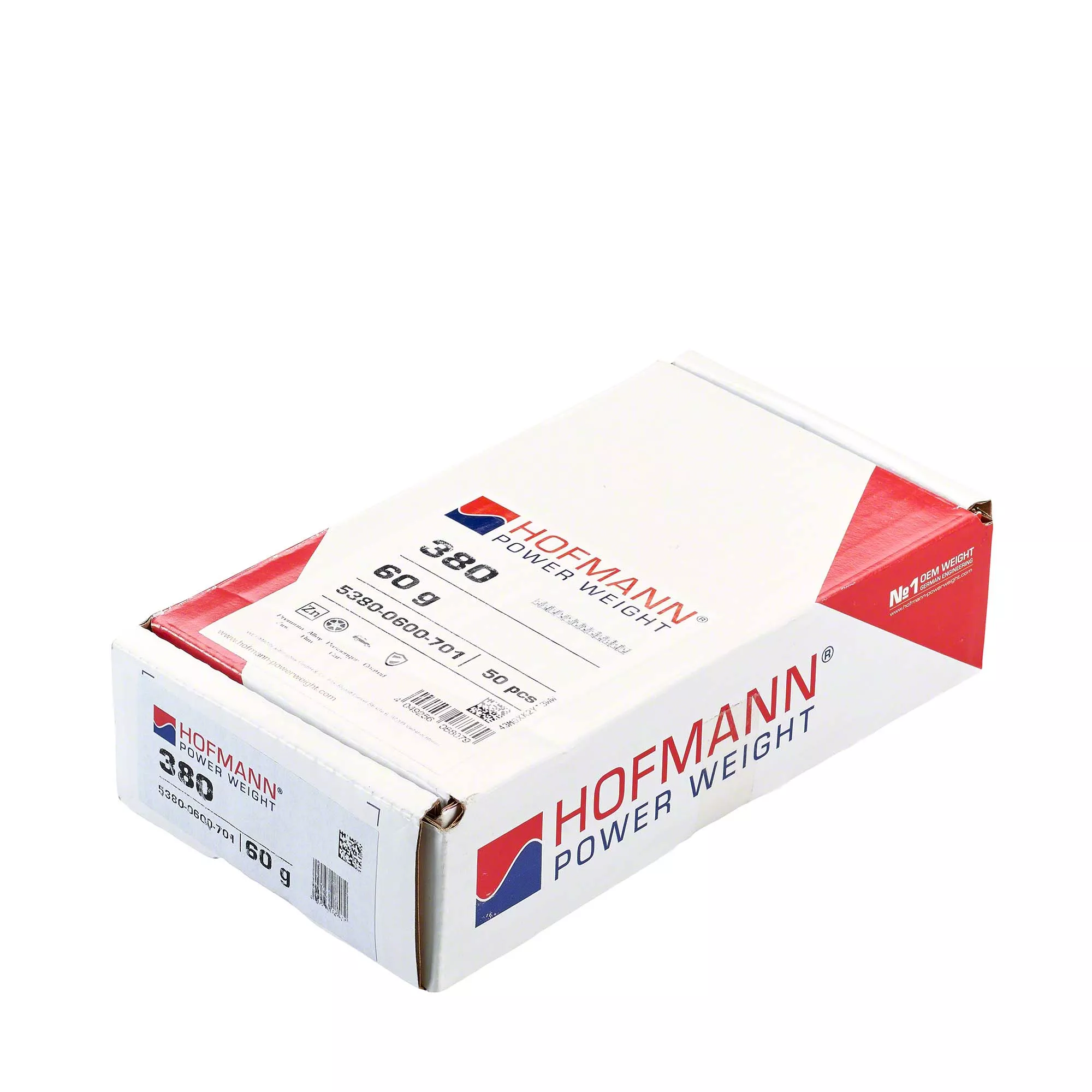 HOFMANN POWER WEIGHT-Klebegewicht - Typ 380, 60 g, Zink, Silber-5380-0600-701