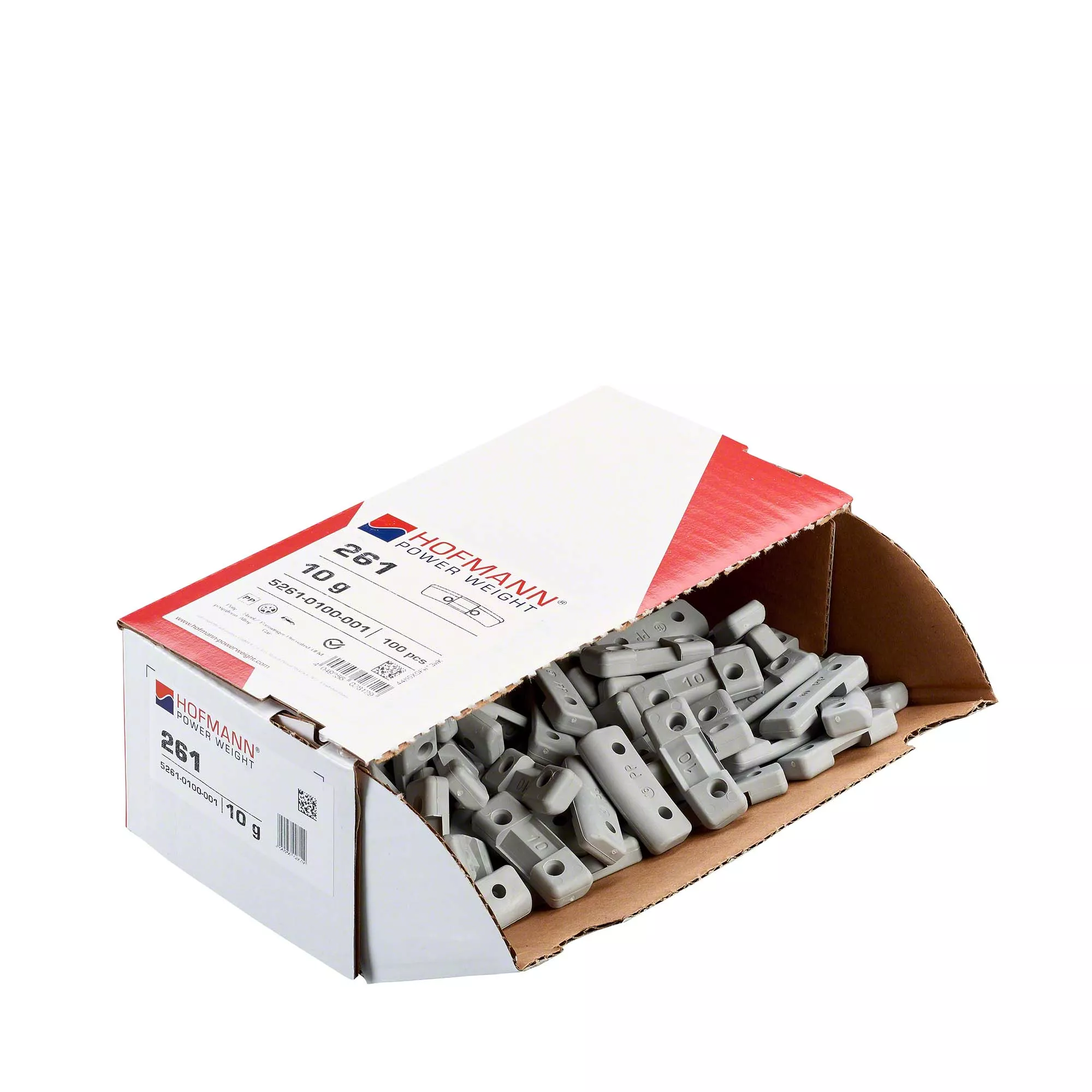 HOFMANN POWER WEIGHT-Sicherheitsgewicht - Typ 261, 10 g, Kunststoff, Silber-5261-0100-001