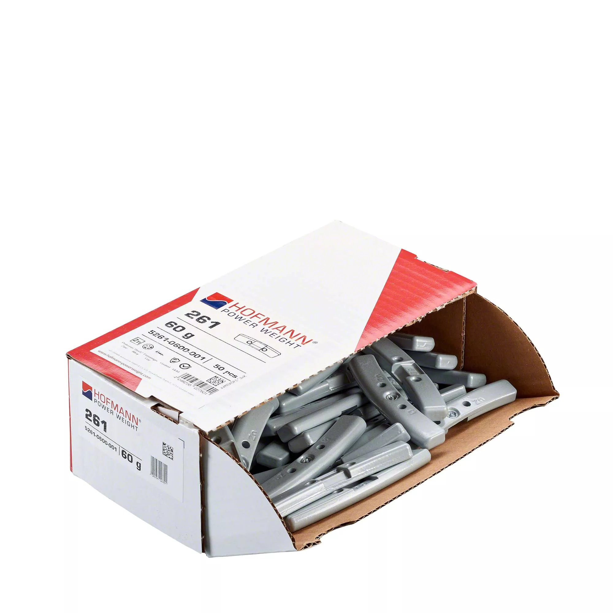 HOFMANN POWER WEIGHT-Sicherheitsgewicht - Typ 261, 60 g, Zink, Silber-5261-0600-001