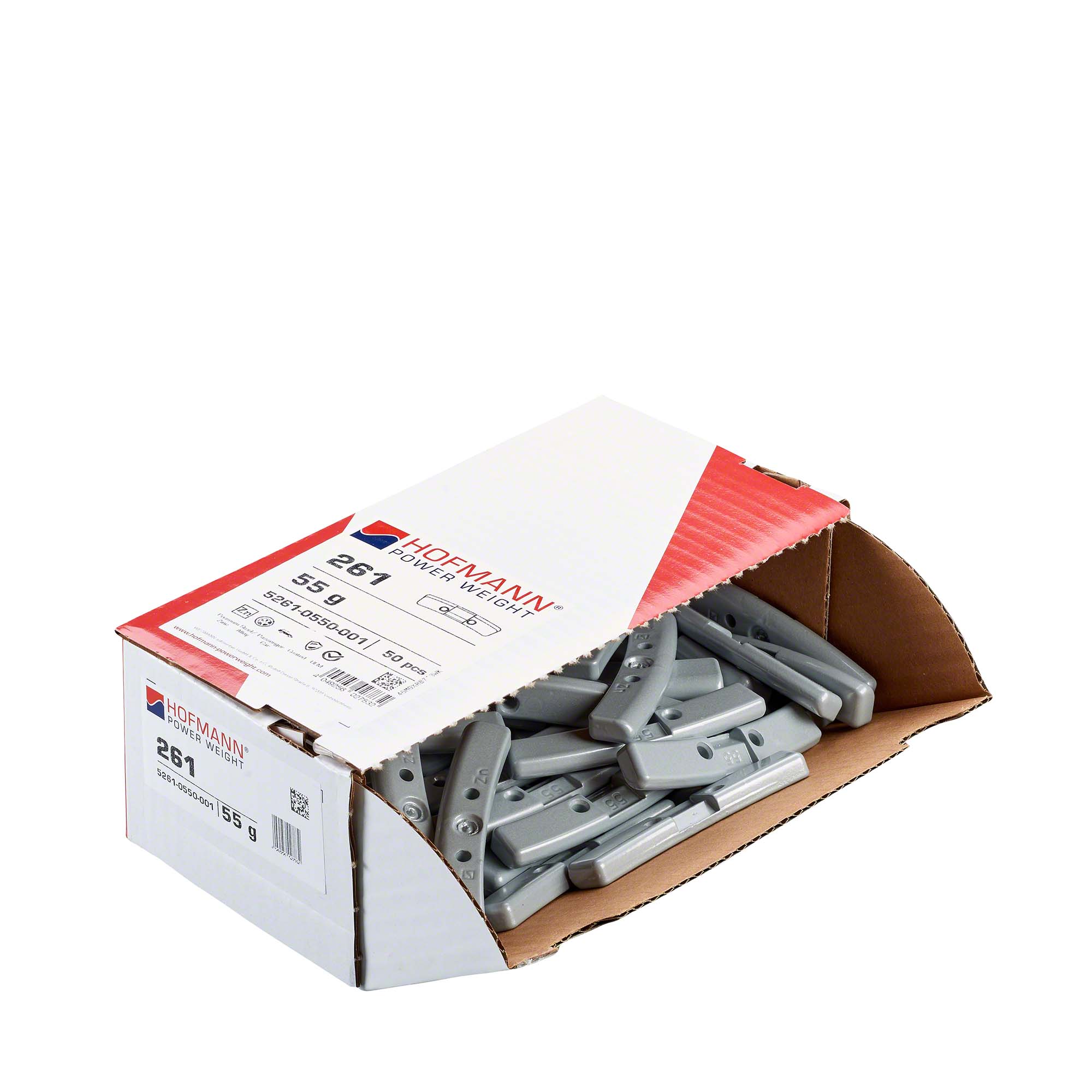 HOFMANN POWER WEIGHT-Sicherheitsgewicht - Typ 261, 55 g, Zink, Silber-5261-0550-001