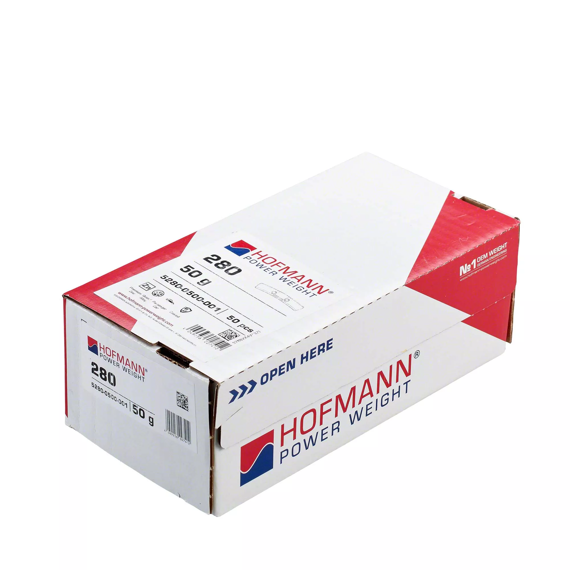 HOFMANN POWER WEIGHT-Sicherheitsgewicht - Typ 280, 50 g, Zink, Silber-5280-0500-001