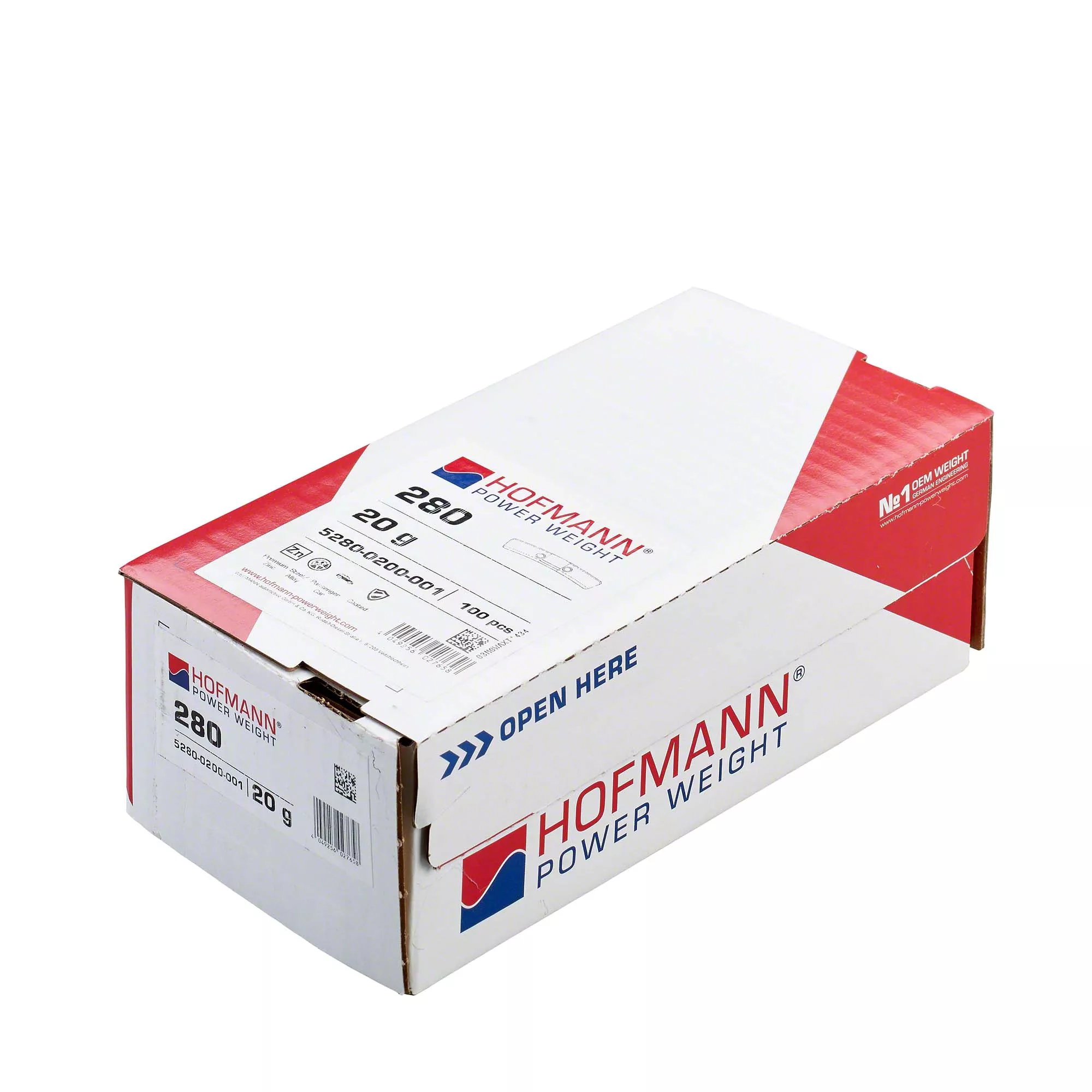 HOFMANN POWER WEIGHT-Sicherheitsgewicht - Typ 280, 20 g, Zink, Silber-5280-0200-001