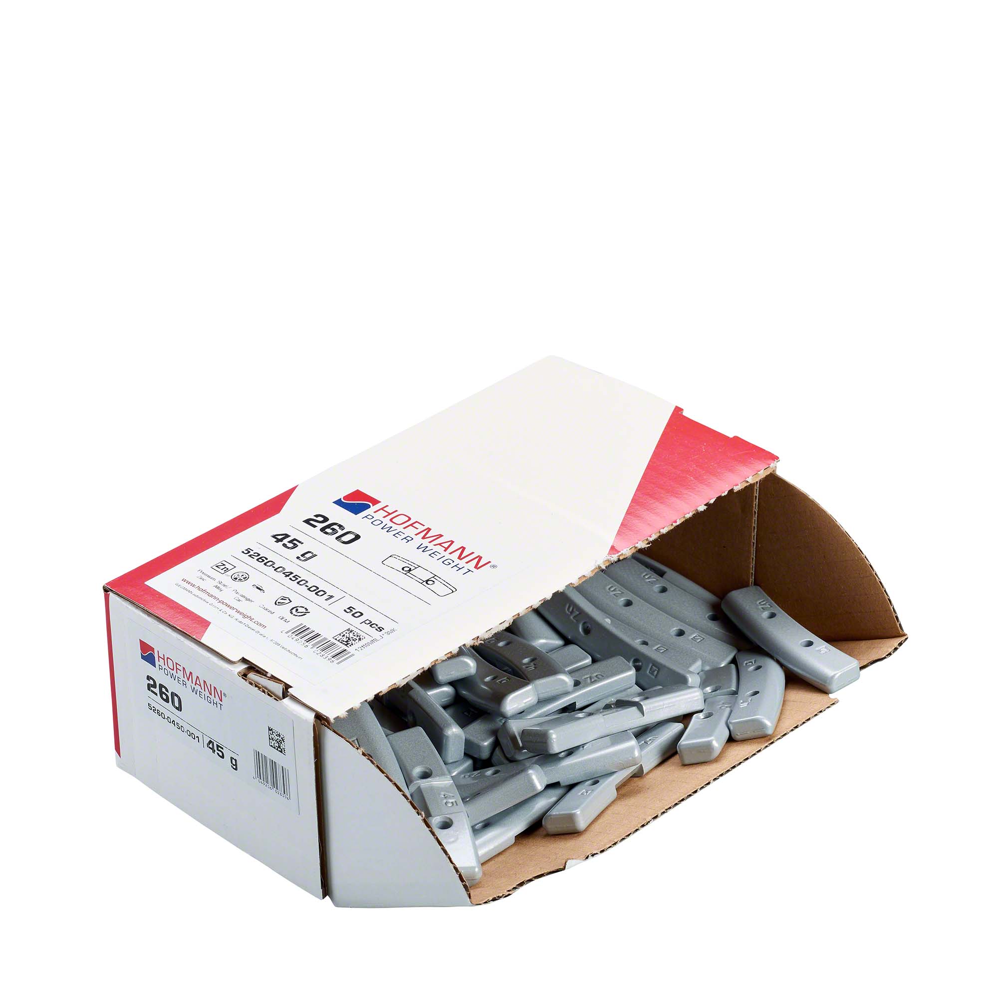 HOFMANN POWER WEIGHT-Sicherheitsgewicht - Typ 260, 45 g, Zink, Silber-5260-0450-001