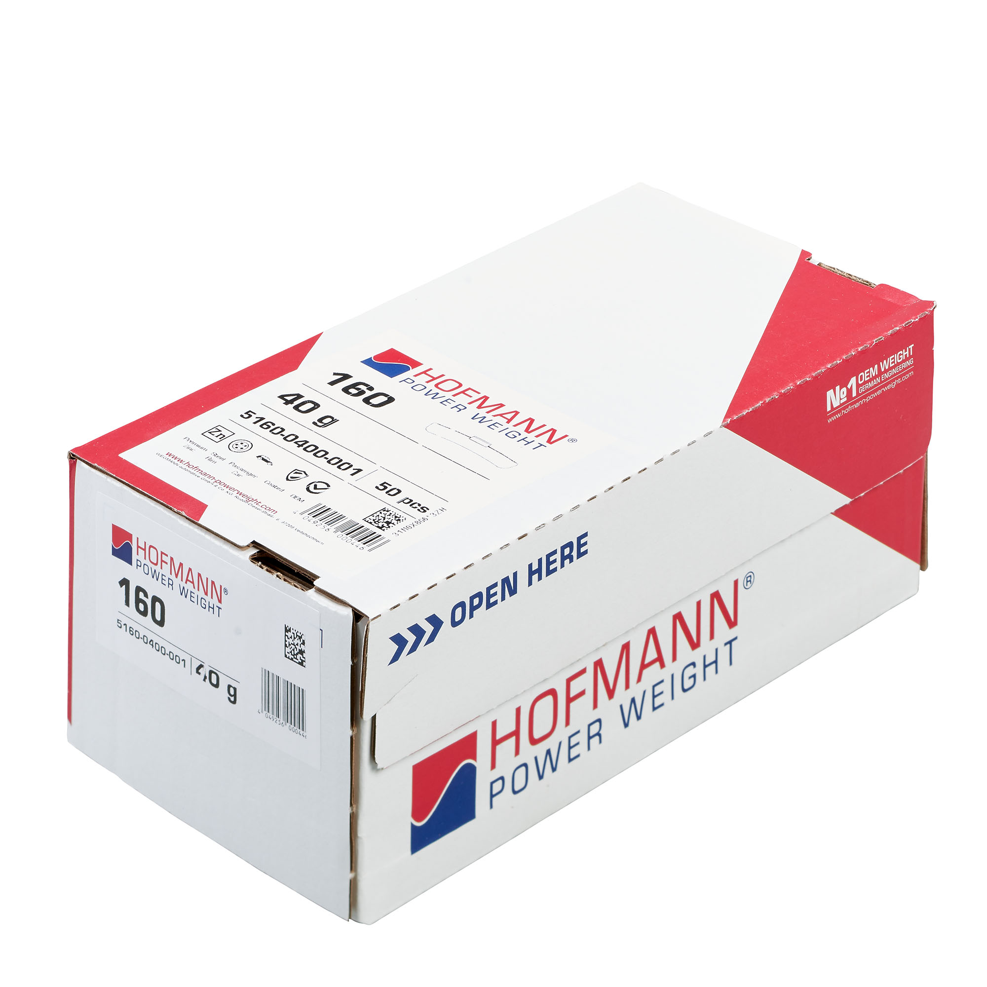 HOFMANN POWER WEIGHT-Schlaggewicht - Typ 160, 40g, Zink, silber-5160-0400-001