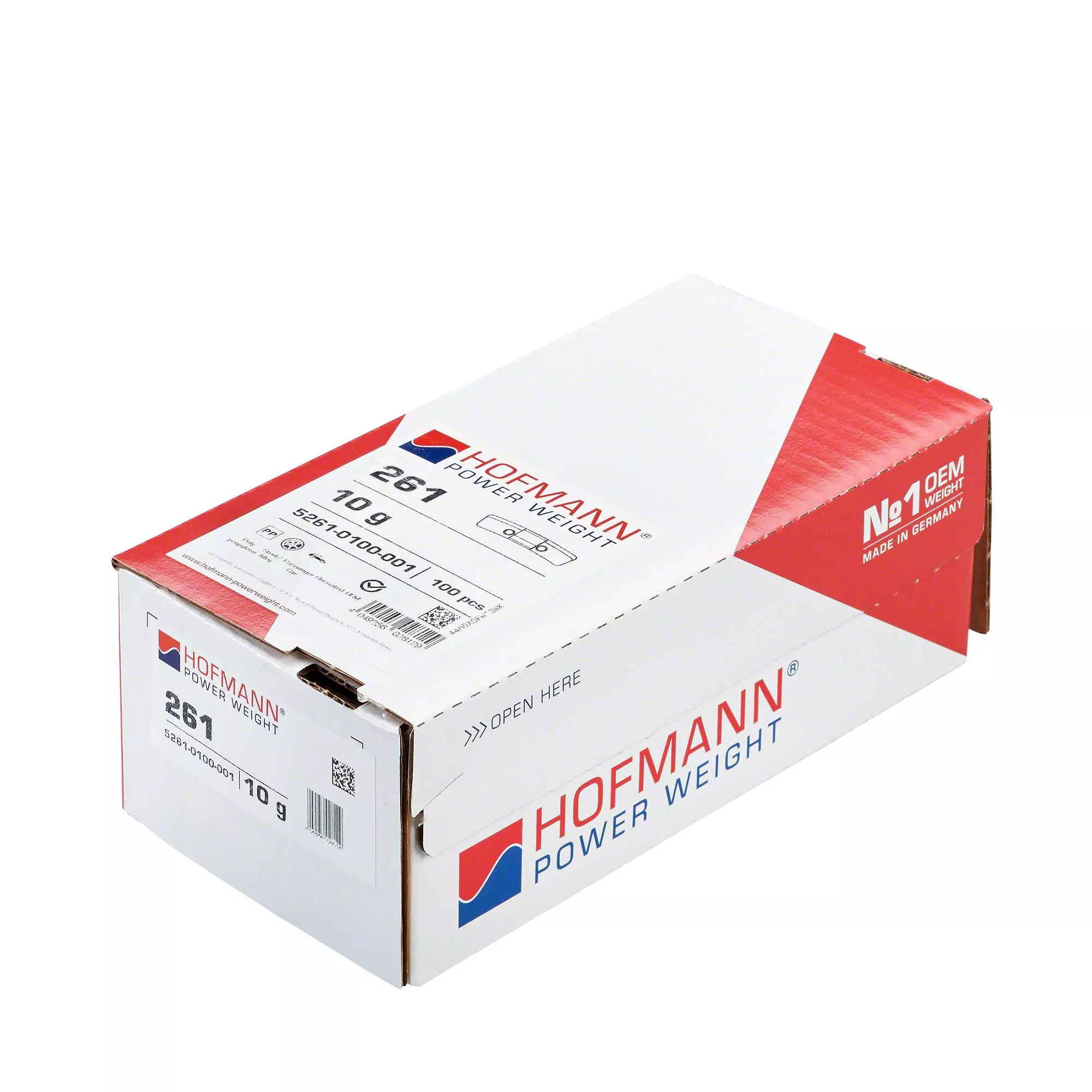 HOFMANN POWER WEIGHT-Sicherheitsgewicht - Typ 261, 10 g, Kunststoff, Silber-5261-0100-001