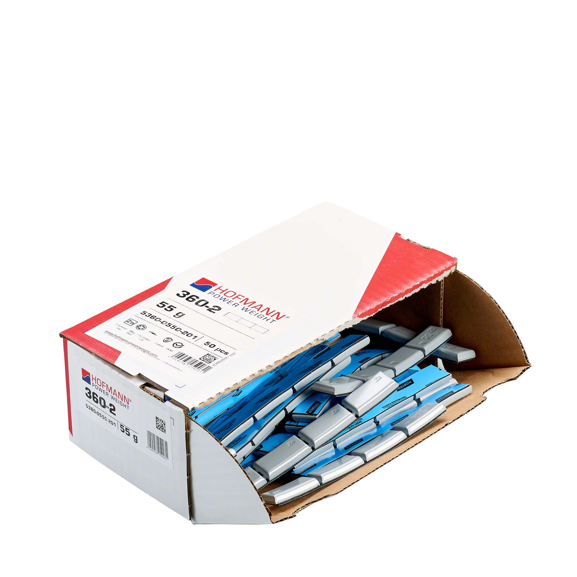 HOFMANN POWER WEIGHT-Klebegewicht - Typ 360, 55 g, Zink, Silber-5360-0550-201