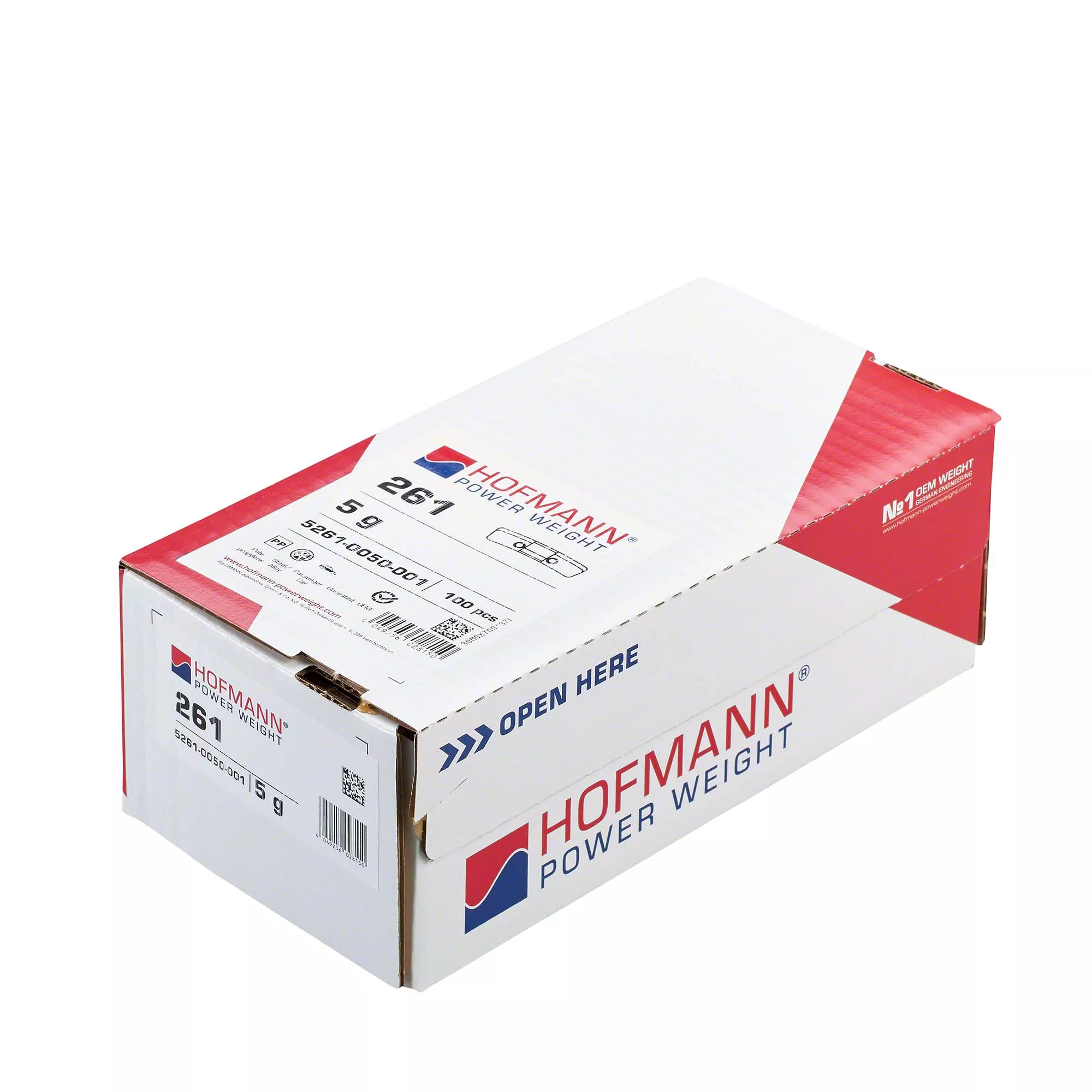 HOFMANN POWER WEIGHT-Sicherheitsgewicht - Typ 261, 5 g, Kunststoff, Silber-5261-0050-001