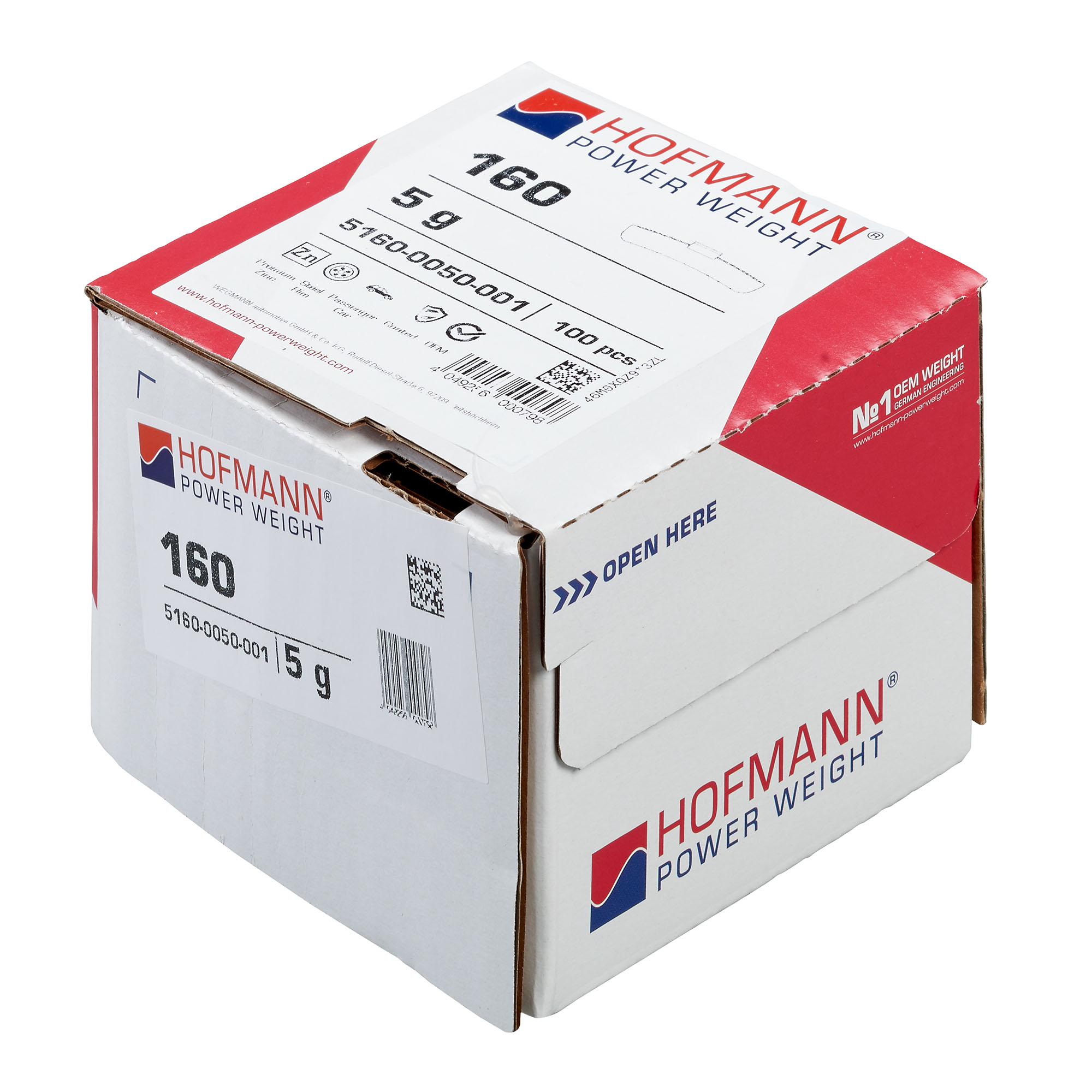 HOFMANN POWER WEIGHT-Schlaggewicht - Typ 160, 5g, Zink, silber-5160-0050-001
