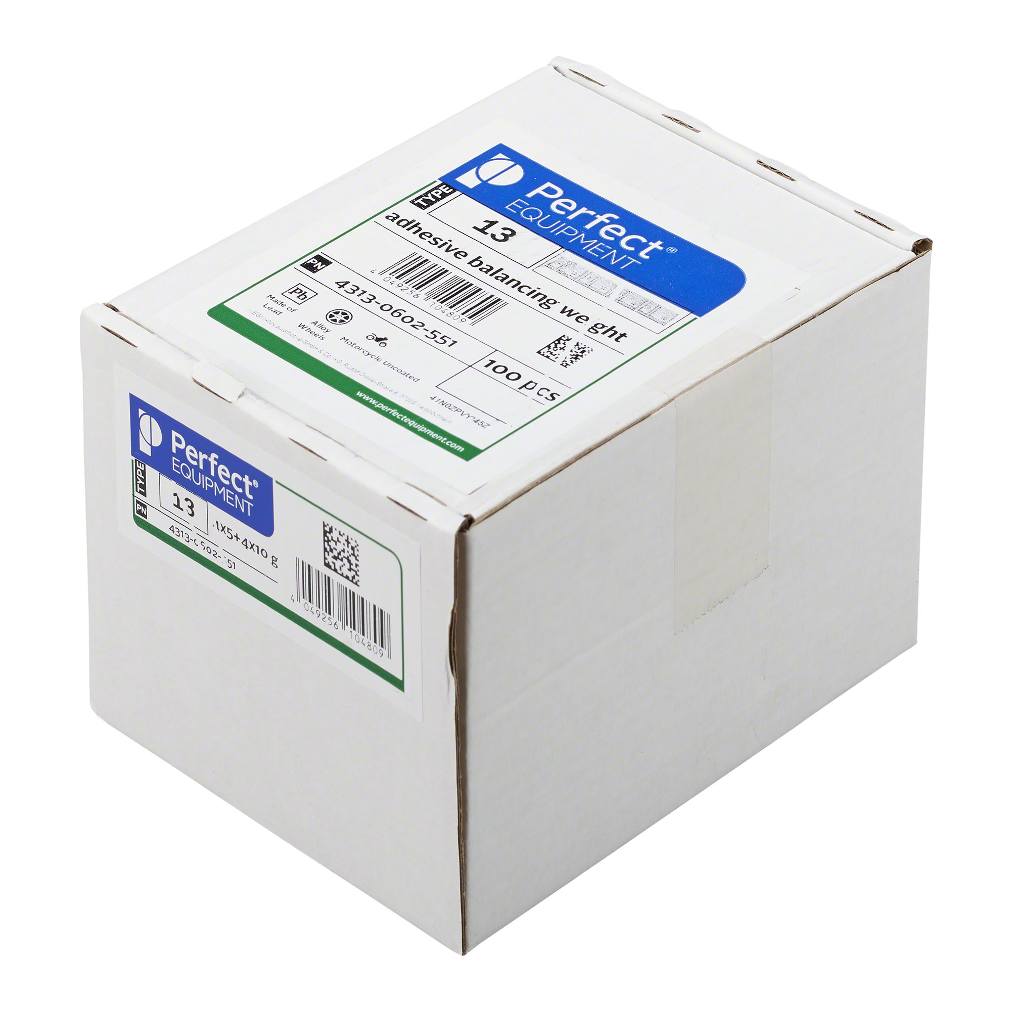Perfect EQUIPMENT-Klebegewicht - Typ 13, 60 g, Blei, Grau-4313-0602-551