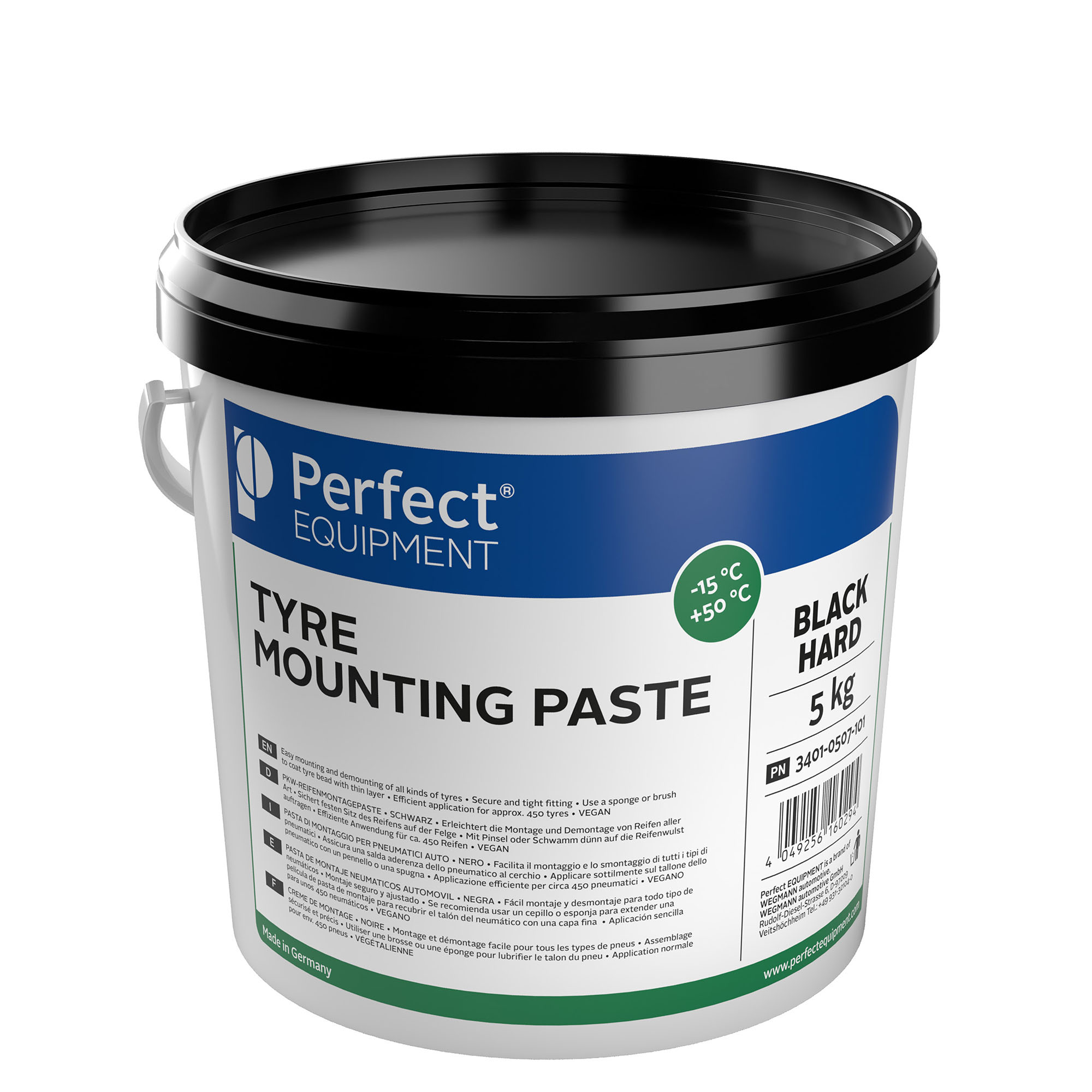Mounting paste - black, hard, 5kg