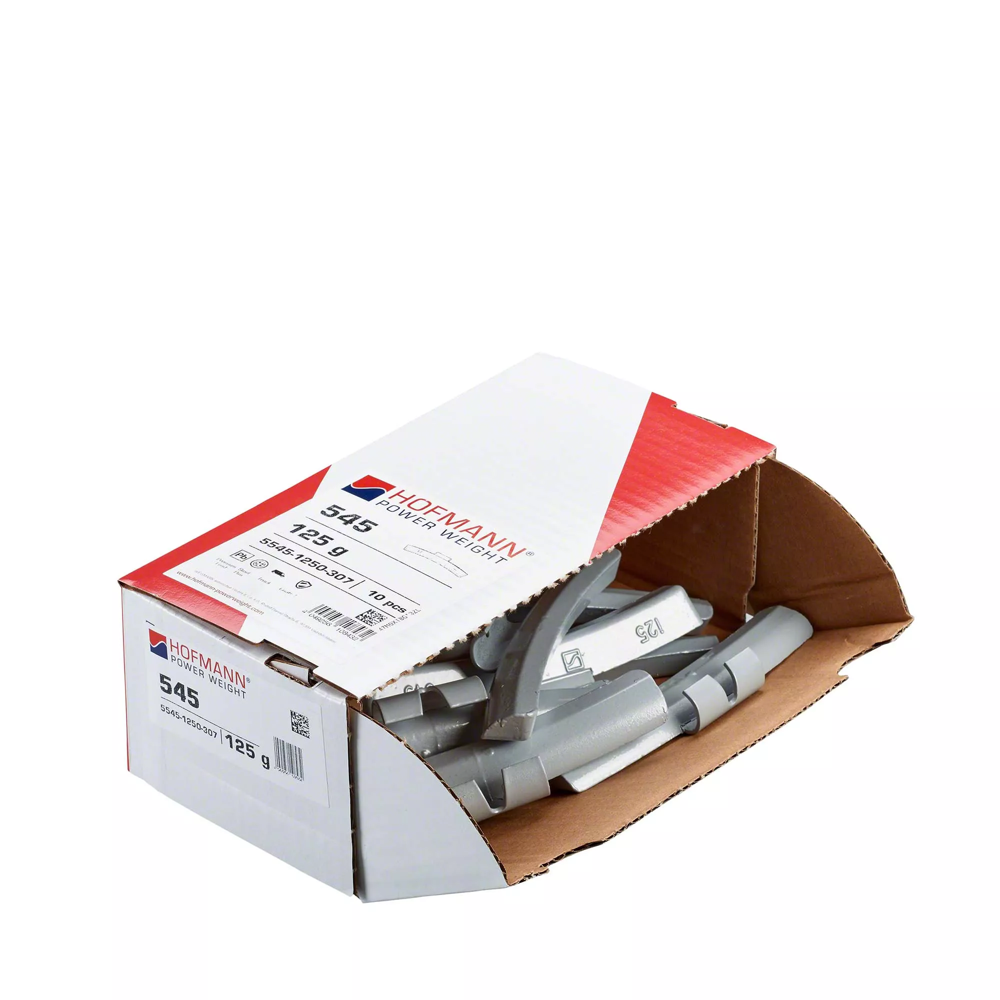 HOFMANN POWER WEIGHT-10× Schlaggewicht Hofmann Power Weight -Typ 545- - Typ 545, 125 g, Zink, Silber-5545-1250-307