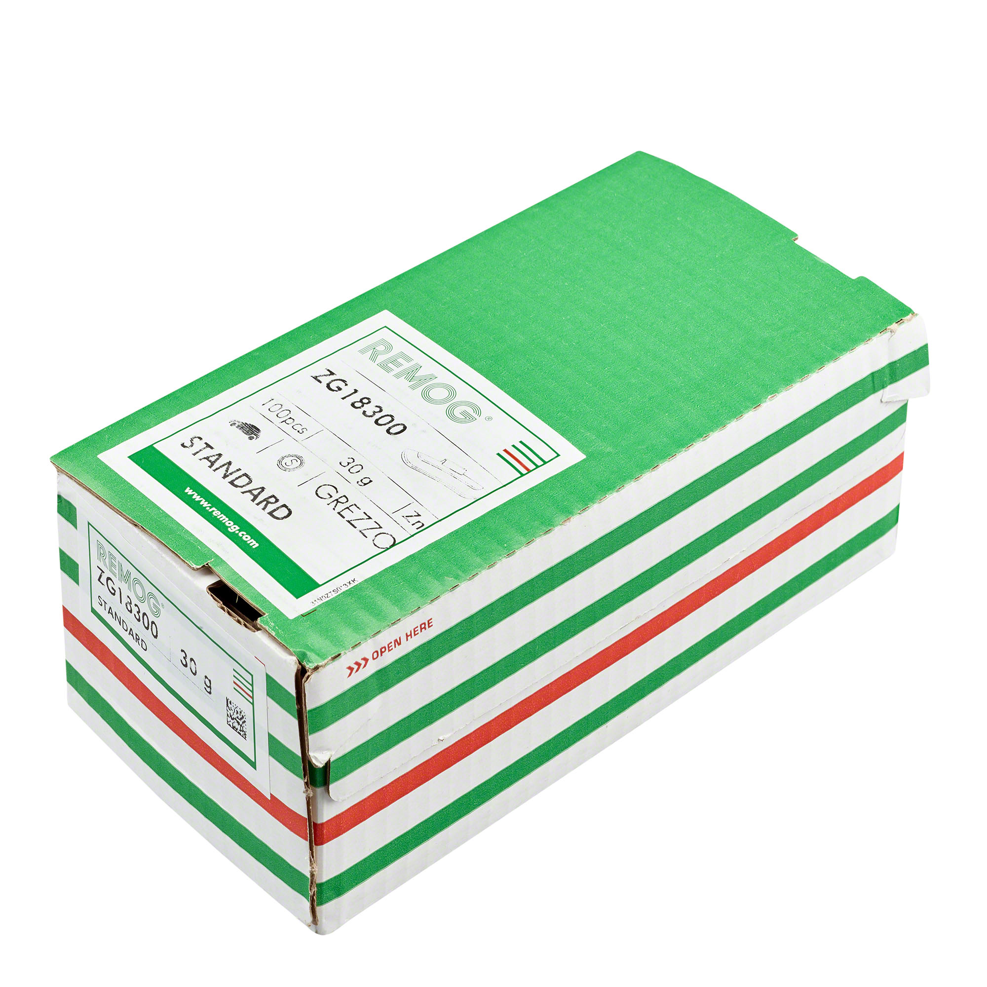 -100× Schlaggewicht Remog -Typ ZG18- - Typ ZG18, 30 g, Zink, Silber-4142-0302-001