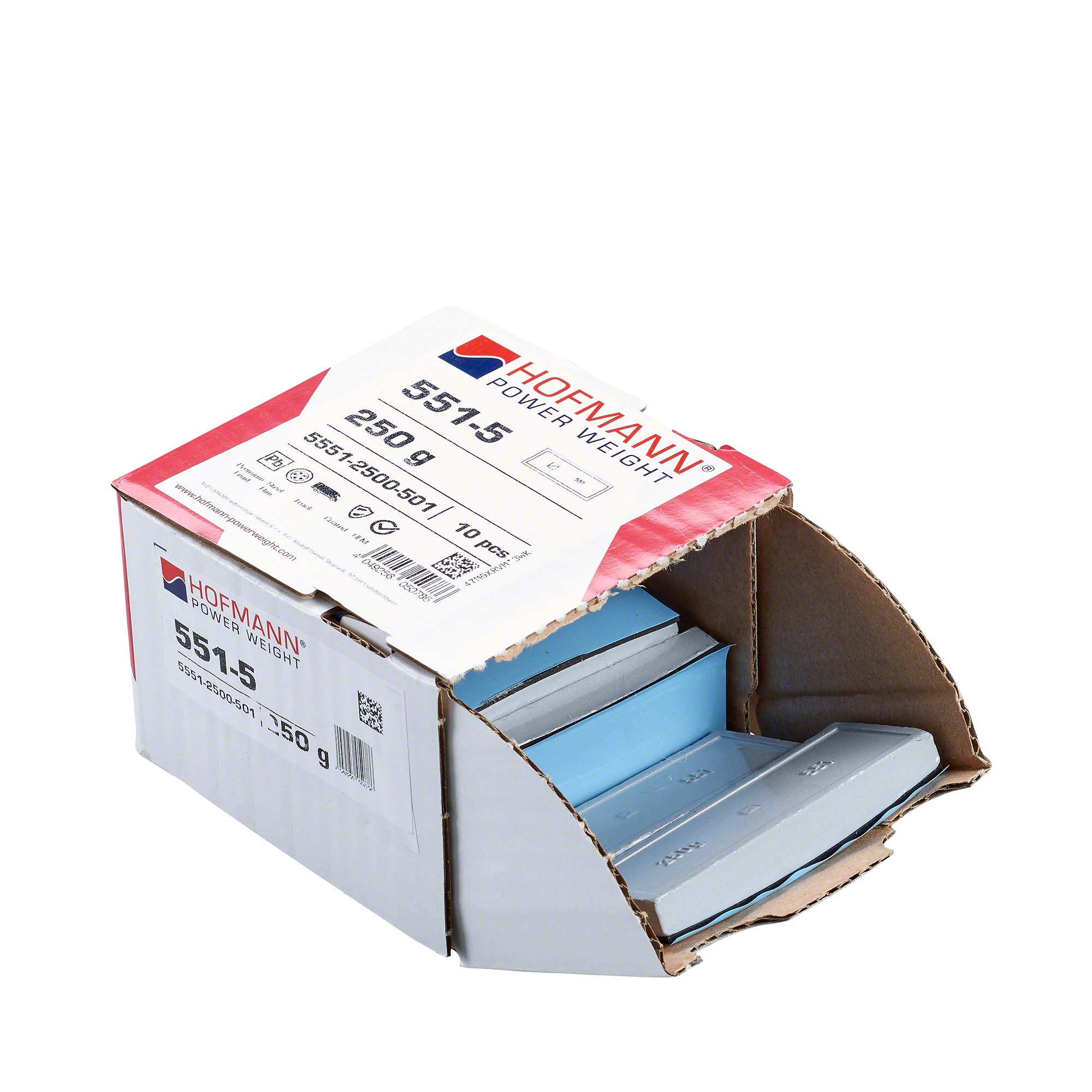 HOFMANN POWER WEIGHT-Klebegewicht - Typ 551, 250 g, Blei, Silber-5551-2500-501