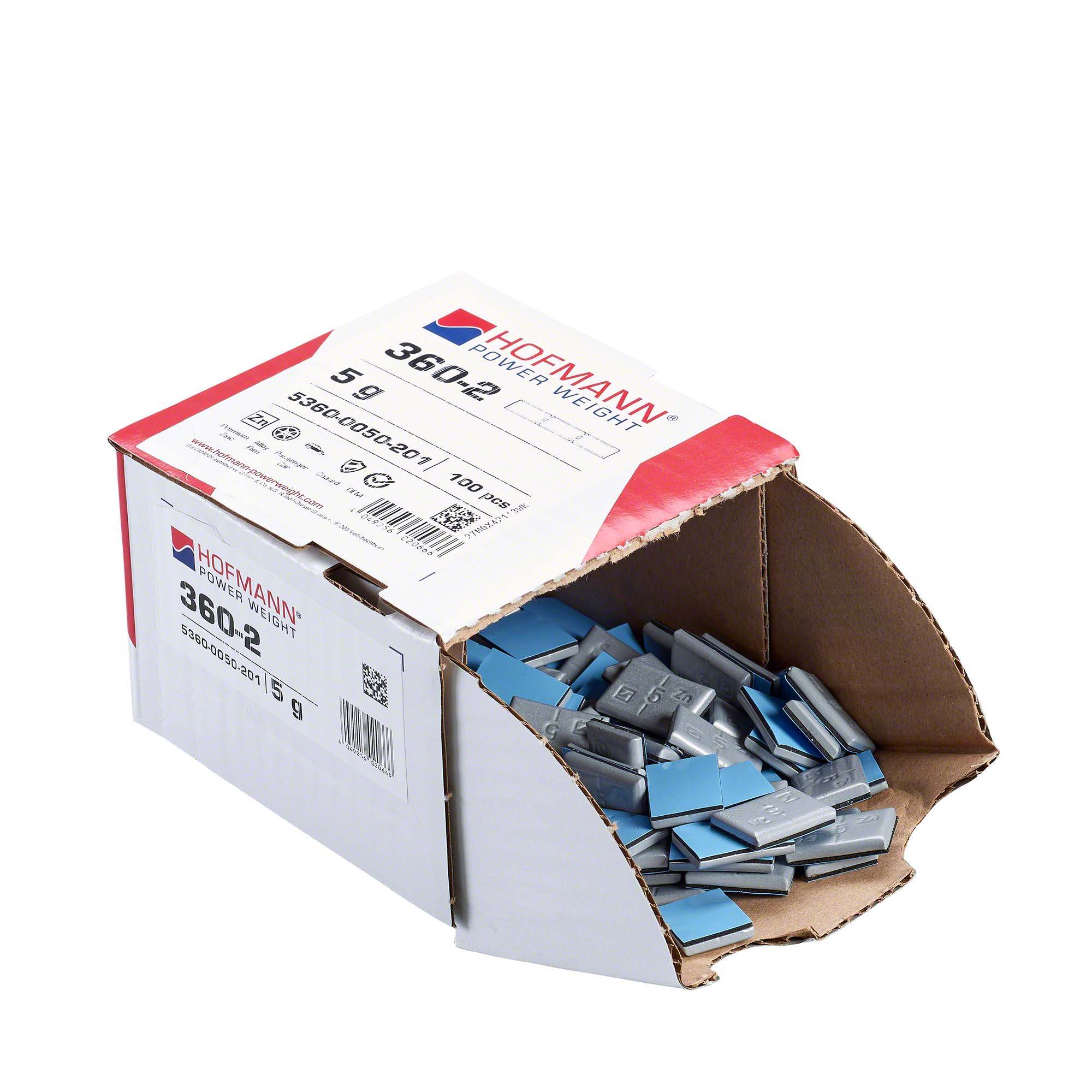 HOFMANN POWER WEIGHT-Klebegewicht - Typ 360, 5 g, Zink, Silber-5360-0050-201
