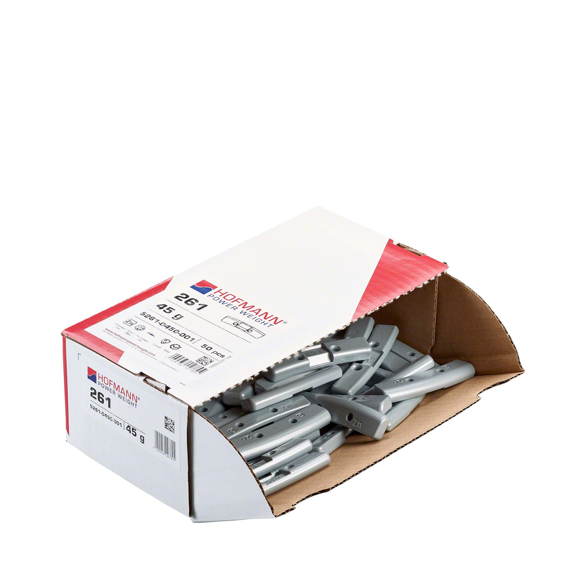 HOFMANN POWER WEIGHT-Sicherheitsgewicht - Typ 261, 45 g, Zink, Silber-5261-0450-001
