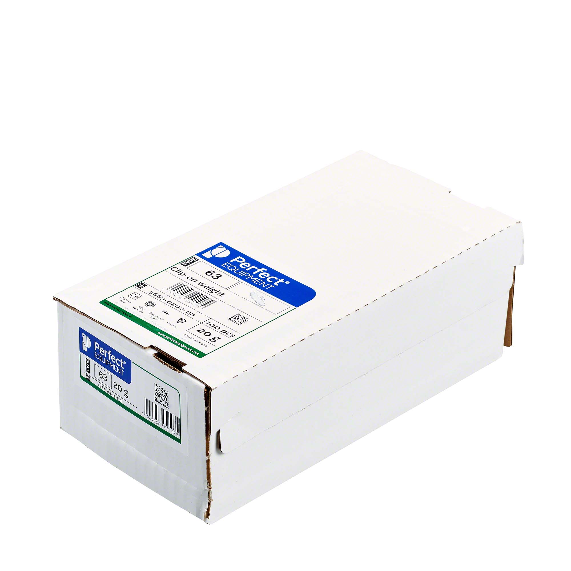 Perfect EQUIPMENT-Schlaggewicht - Typ 63, 20g, Zink, silber-3663-0202-151