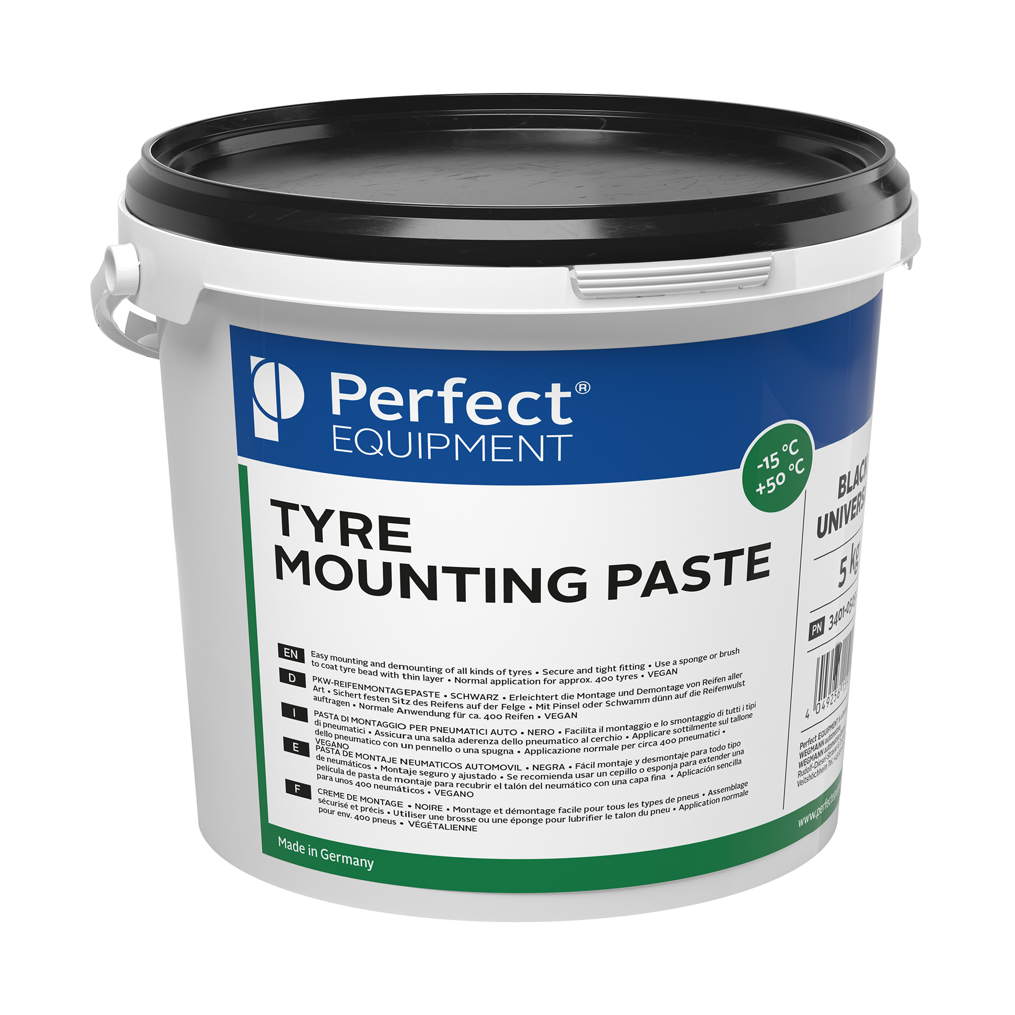 Perfect EQUIPMENT-Montagepaste - schwarz, universal, 5kg-3401-0505-101