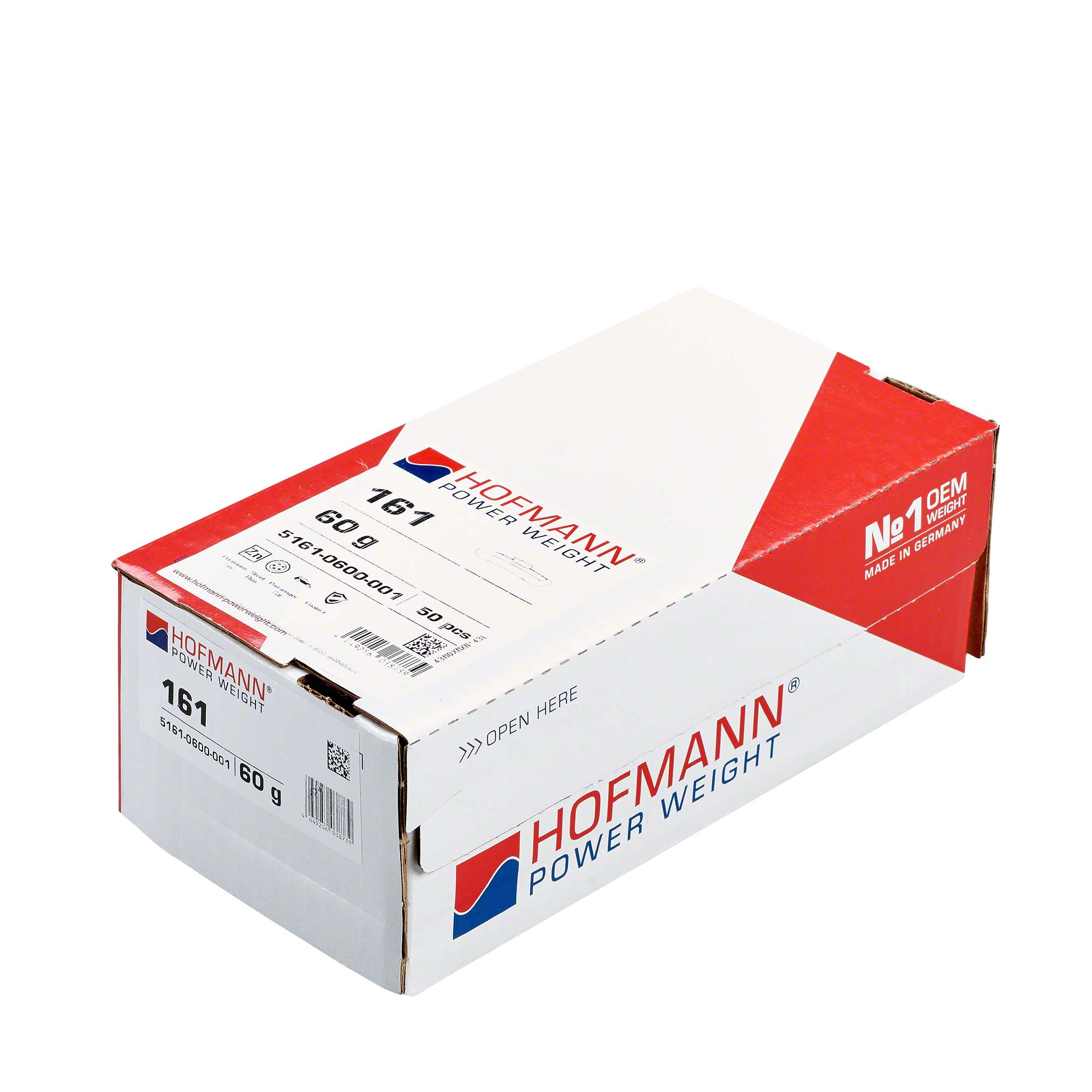 HOFMANN POWER WEIGHT-Schlaggewicht - Typ 161, 60 g, Zink, Silber-5161-0600-001