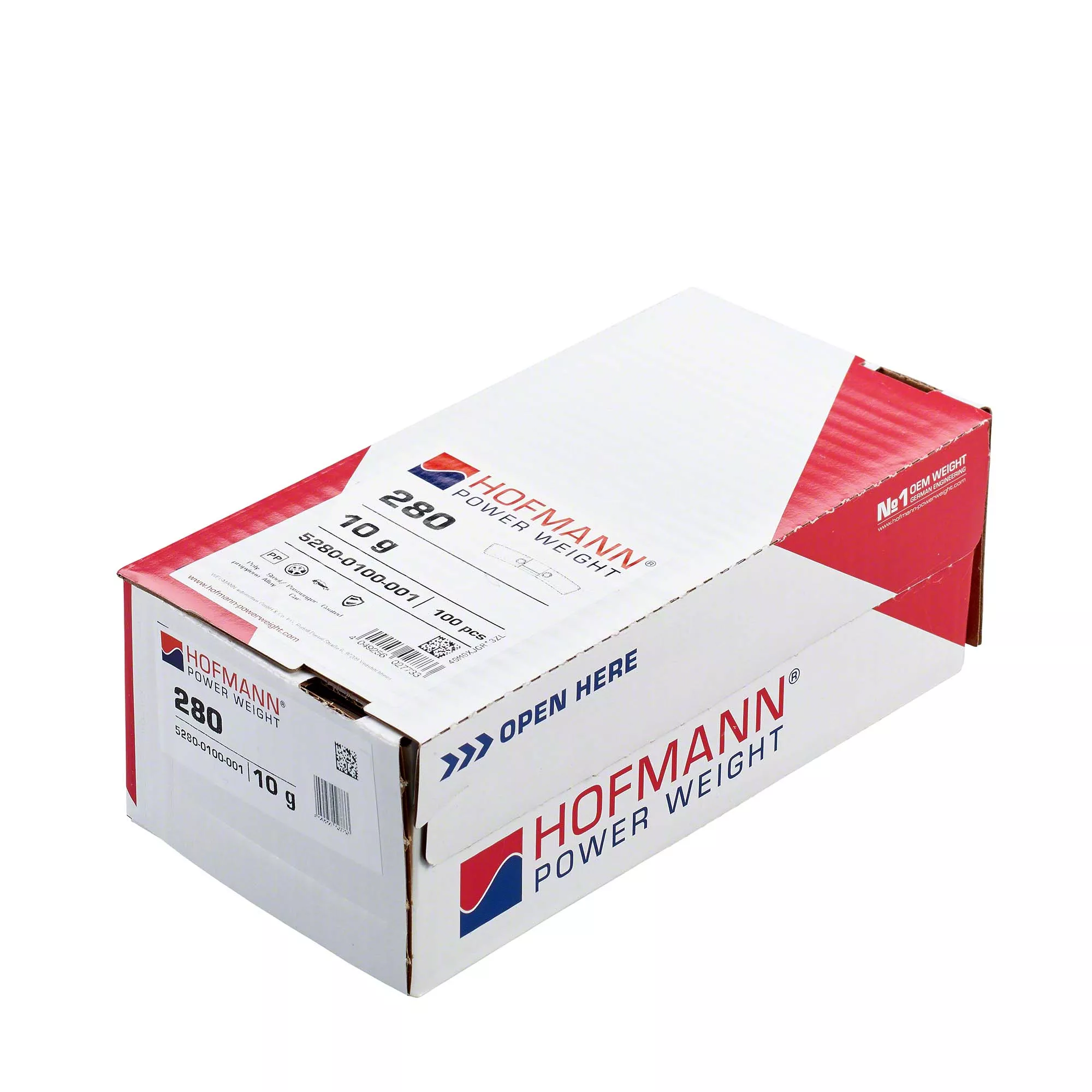 HOFMANN POWER WEIGHT-Sicherheitsgewicht - Typ 280, 10 g, Zink, Silber-5280-0100-001