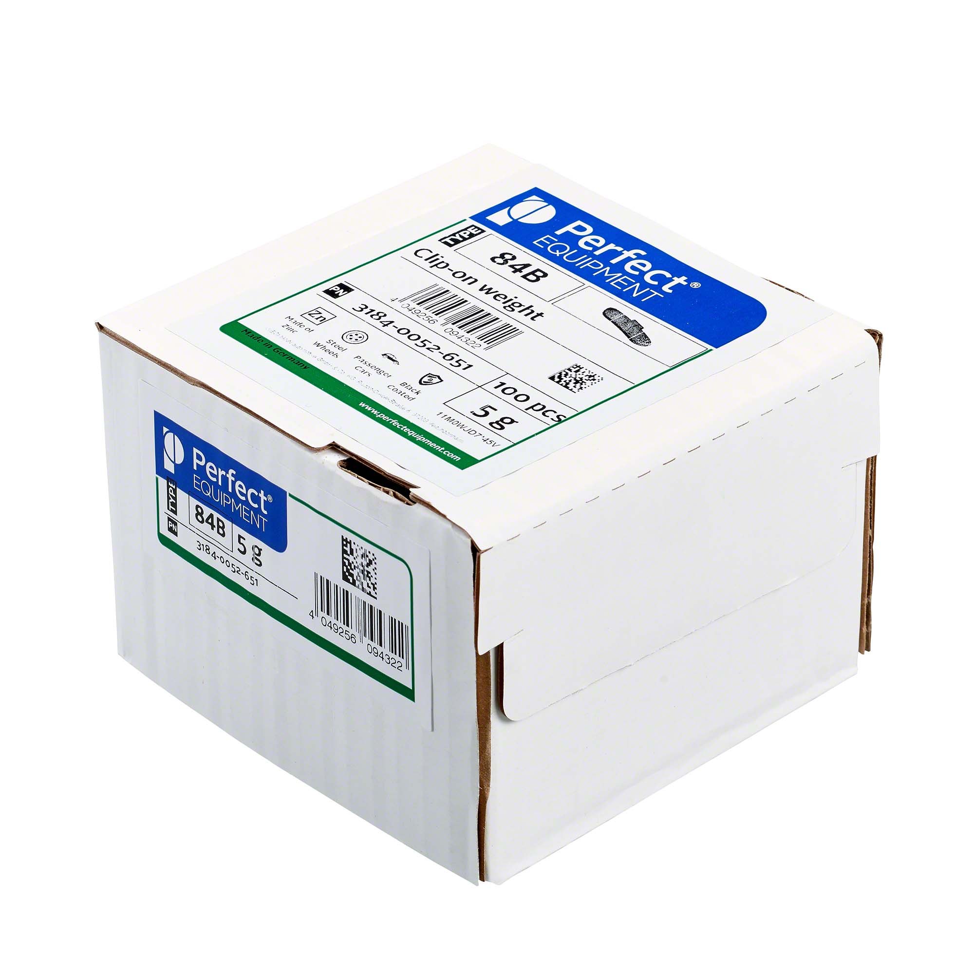 Perfect EQUIPMENT-Schlaggewicht - Typ 84B, 5g, Zink, schwarz-3184-0052-651