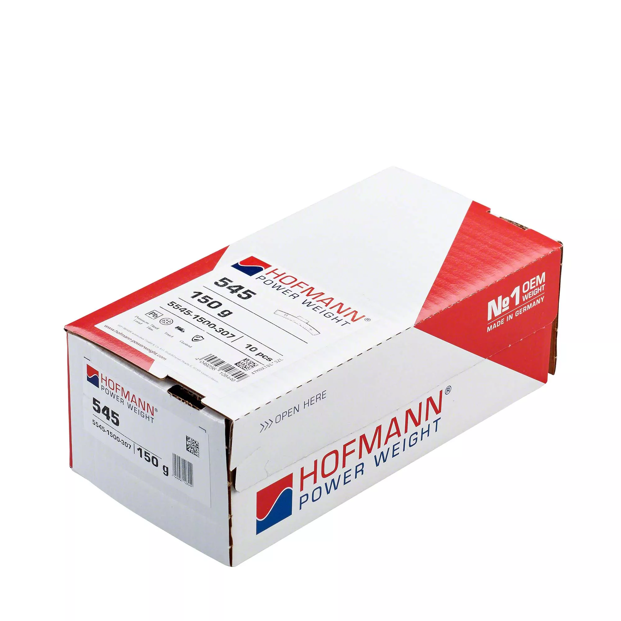 HOFMANN POWER WEIGHT-10× Schlaggewicht Hofmann Power Weight -Typ 545- - Typ 545, 150 g, Zink, Silber-5545-1500-307