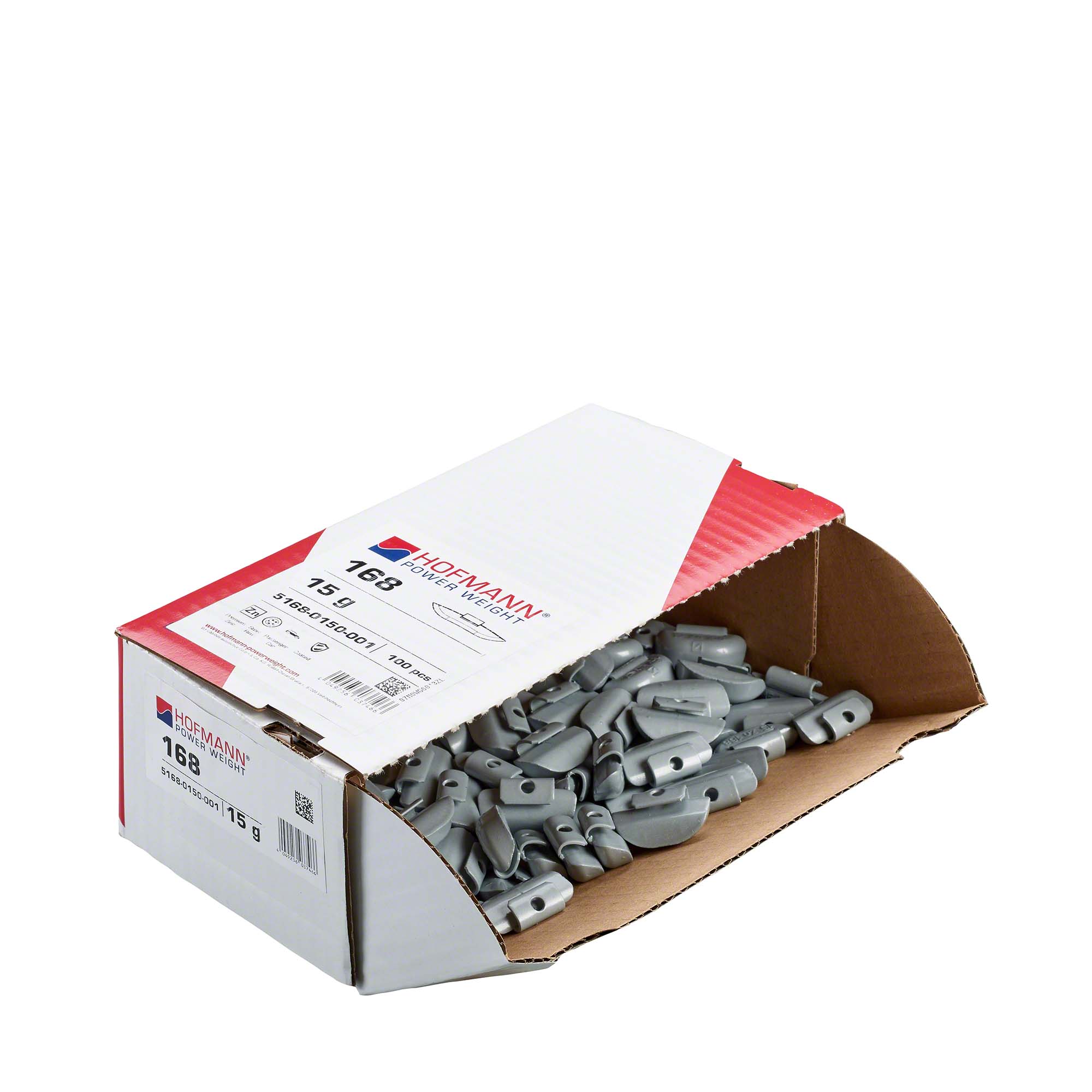 HOFMANN POWER WEIGHT-Schlaggewicht - Typ 168, 15g, Zink, silber-5168-0150-001