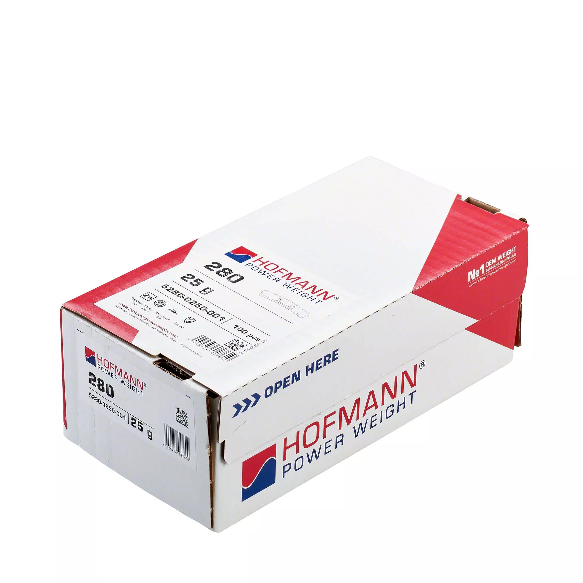 HOFMANN POWER WEIGHT-Sicherheitsgewicht - Typ 280, 25 g, Zink, Silber-5280-0250-001