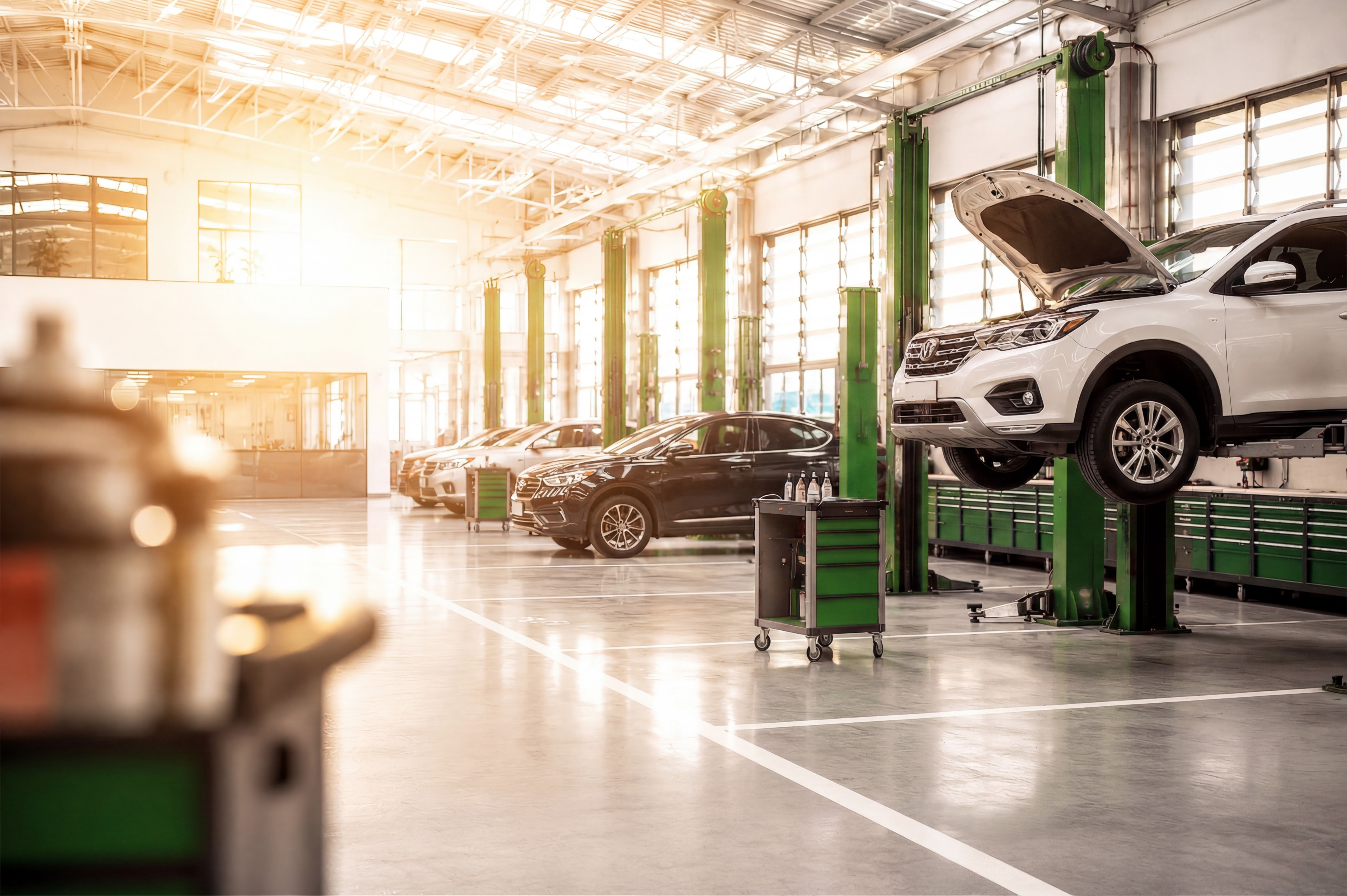 Reifenservice in der Werkstatt
