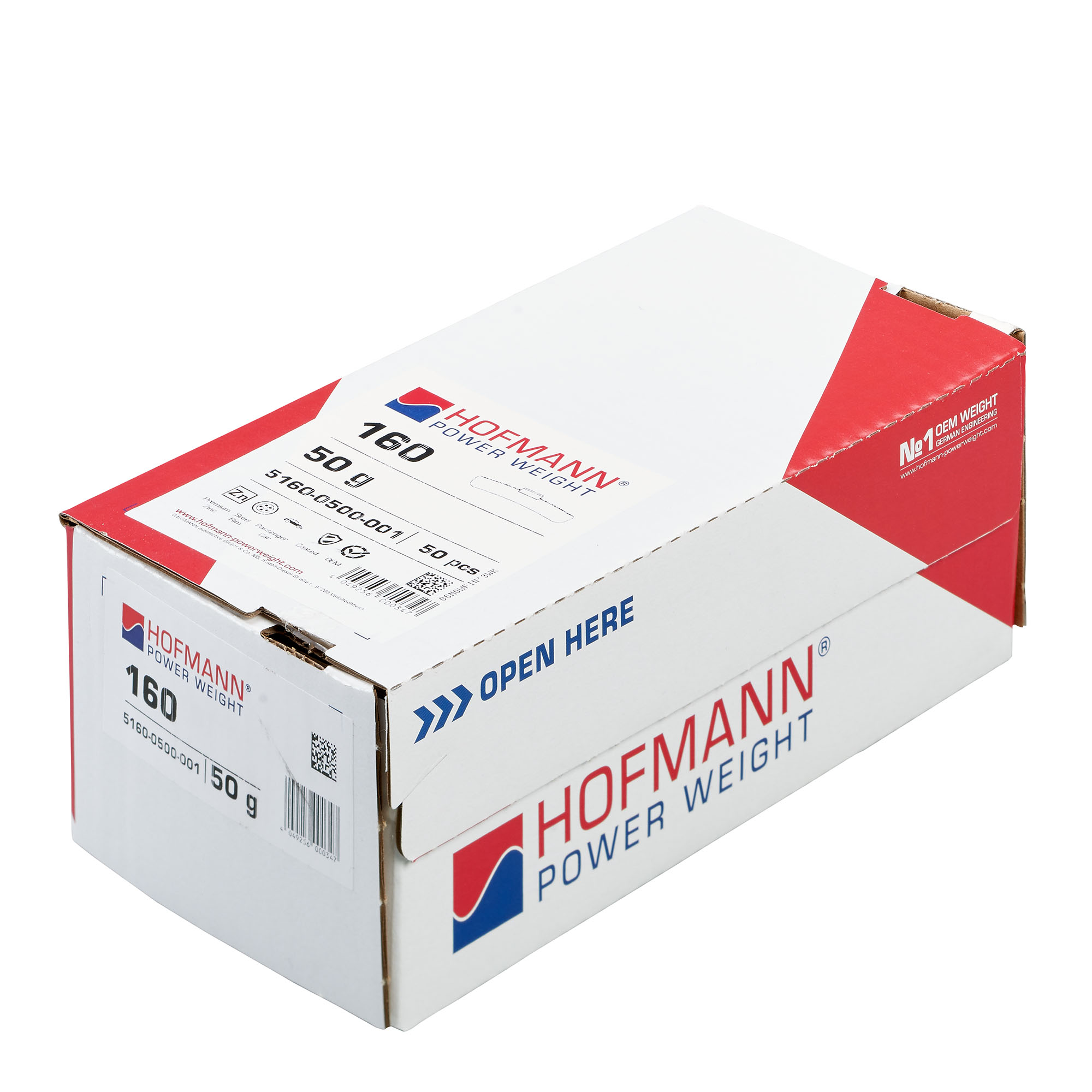 HOFMANN POWER WEIGHT-Schlaggewicht - Typ 160, 50g, Zink, silber-5160-0500-001