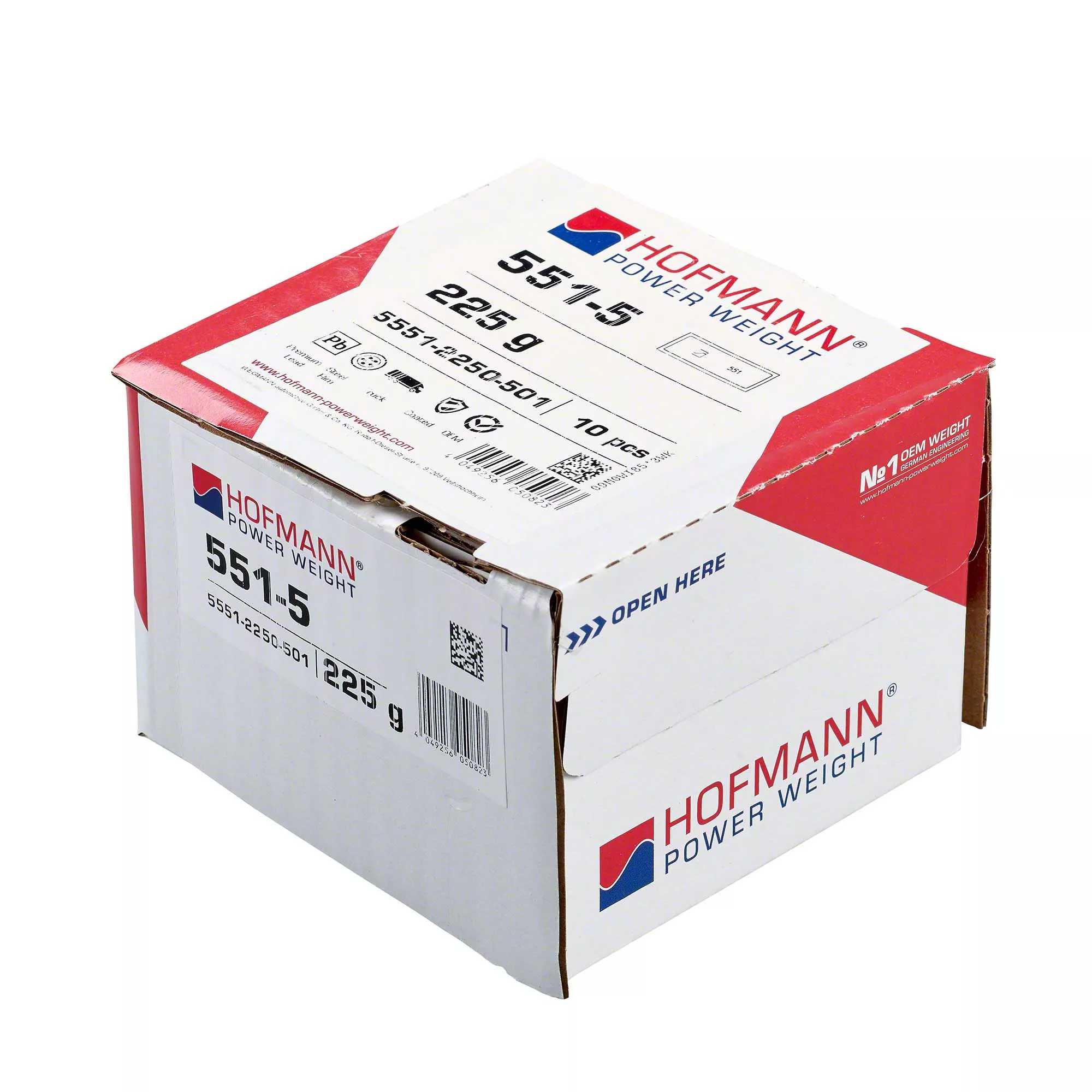 HOFMANN POWER WEIGHT-Klebegewicht - Typ 551, 225 g, Blei, Silber-5551-2250-501