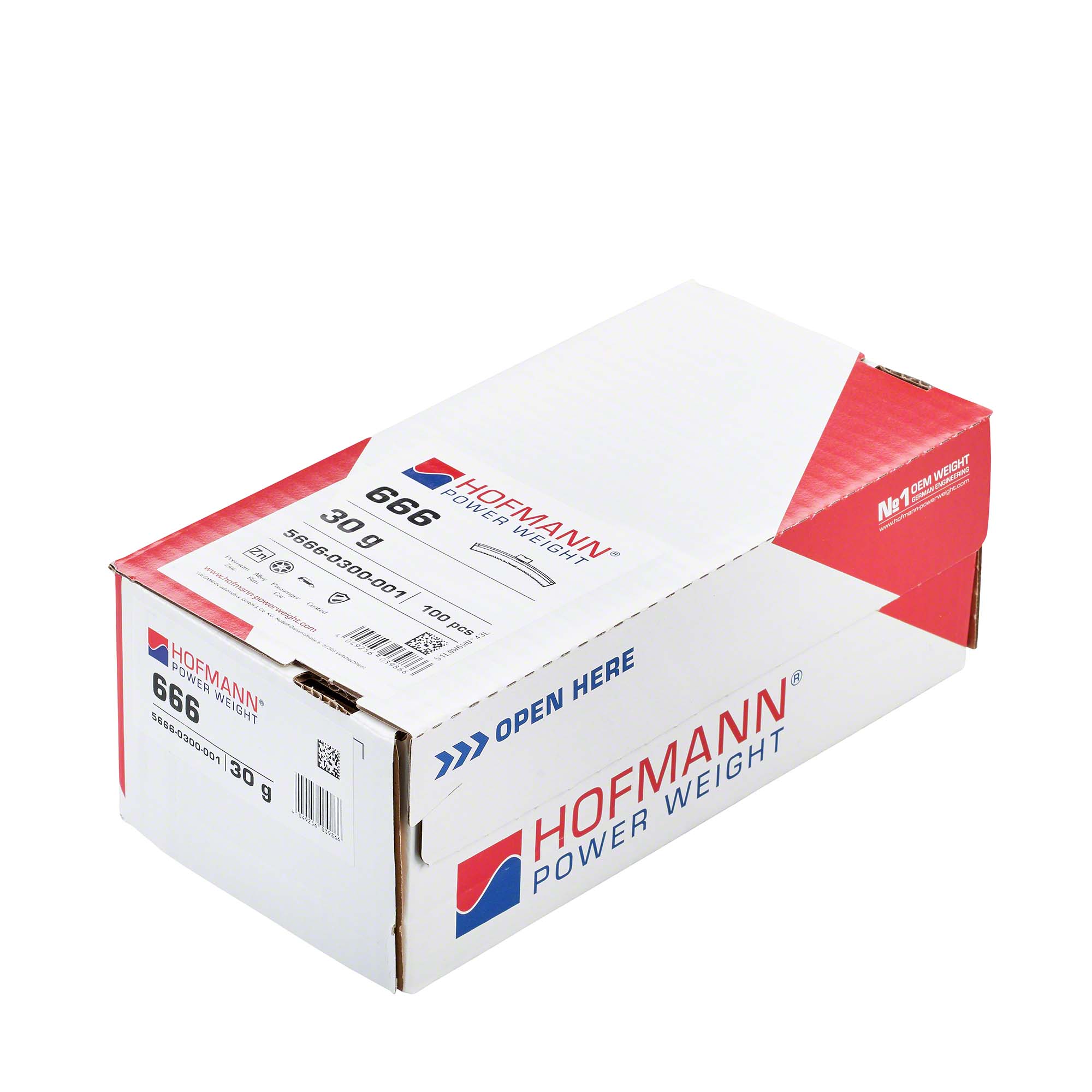 HOFMANN POWER WEIGHT-Schlaggewicht - Typ 666, 30 g, Zink, Silber-5666-0300-001