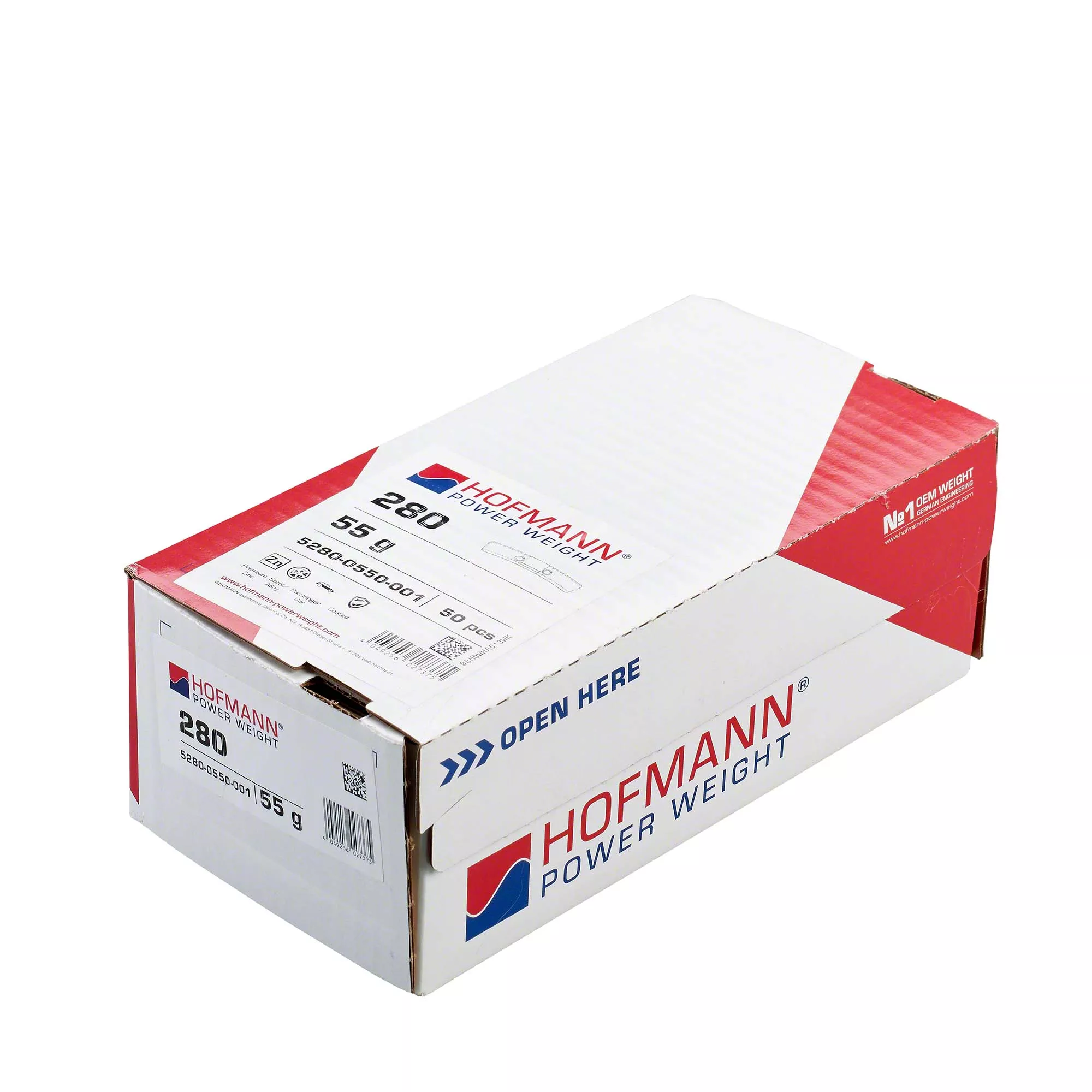 HOFMANN POWER WEIGHT-Sicherheitsgewicht - Typ 280, 55 g, Zink, Silber-5280-0550-001