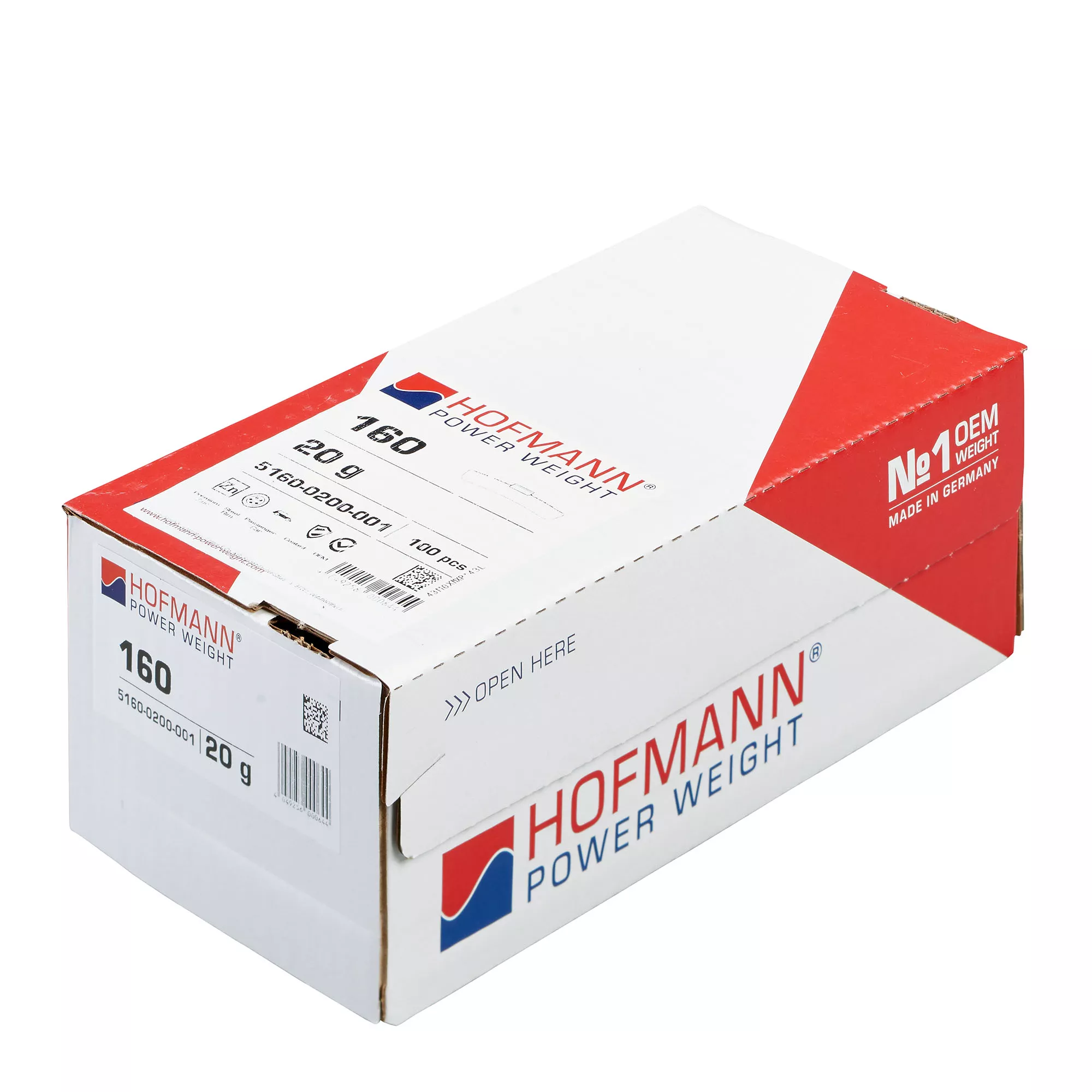 HOFMANN POWER WEIGHT-Schlaggewicht - Typ 160, 20g, Zink, silber-5160-0200-001