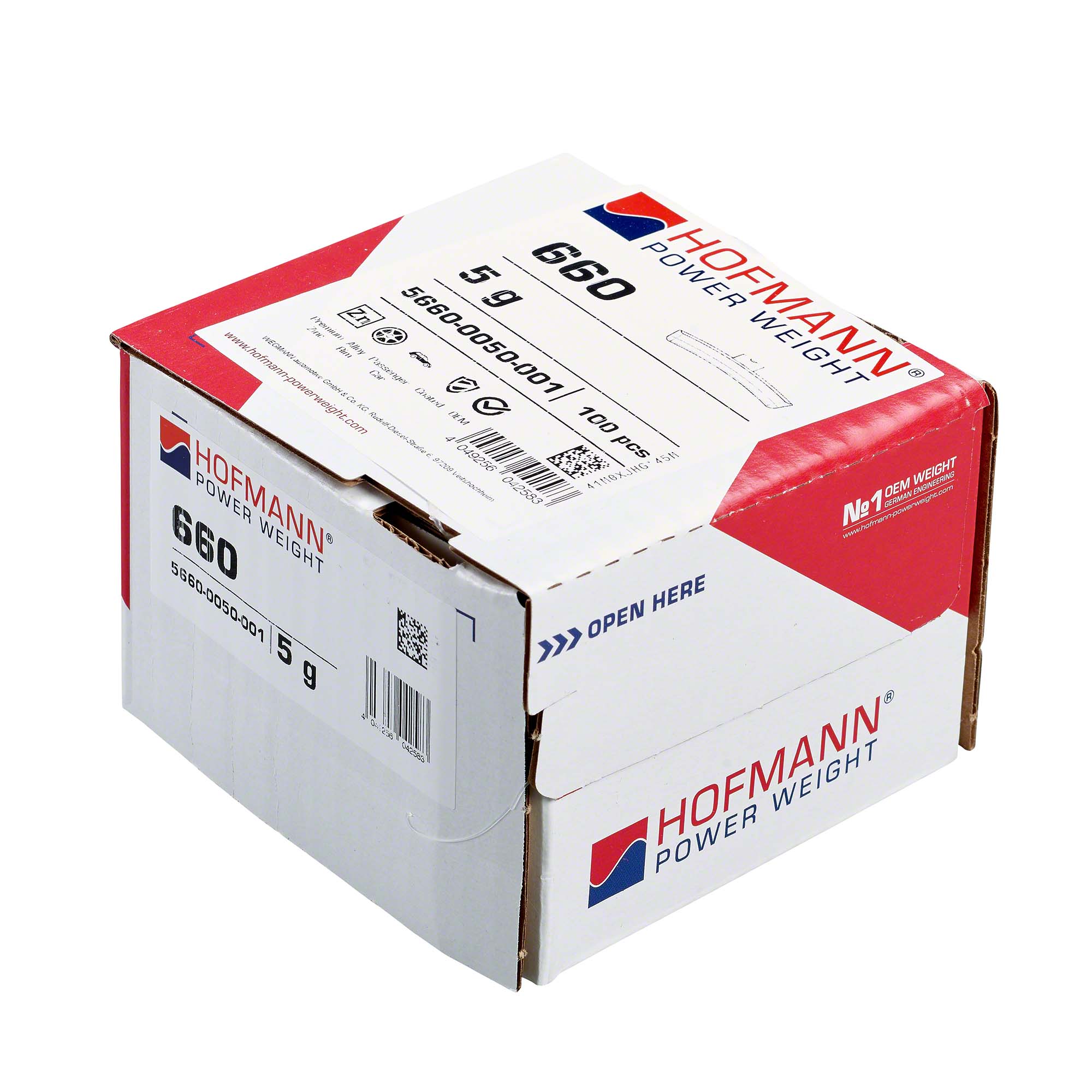 HOFMANN POWER WEIGHT-Schlaggewicht - Typ 660, 5 g, Zink, Silber-5660-0050-001