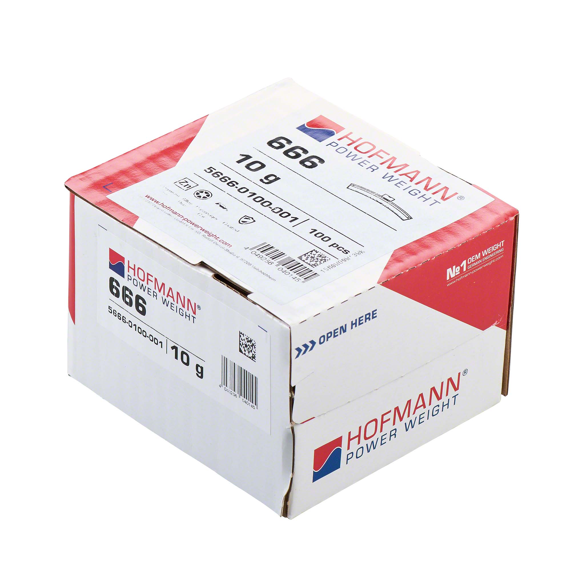 HOFMANN POWER WEIGHT-Schlaggewicht - Typ 666, 10 g, Zink, Silber-5666-0100-001