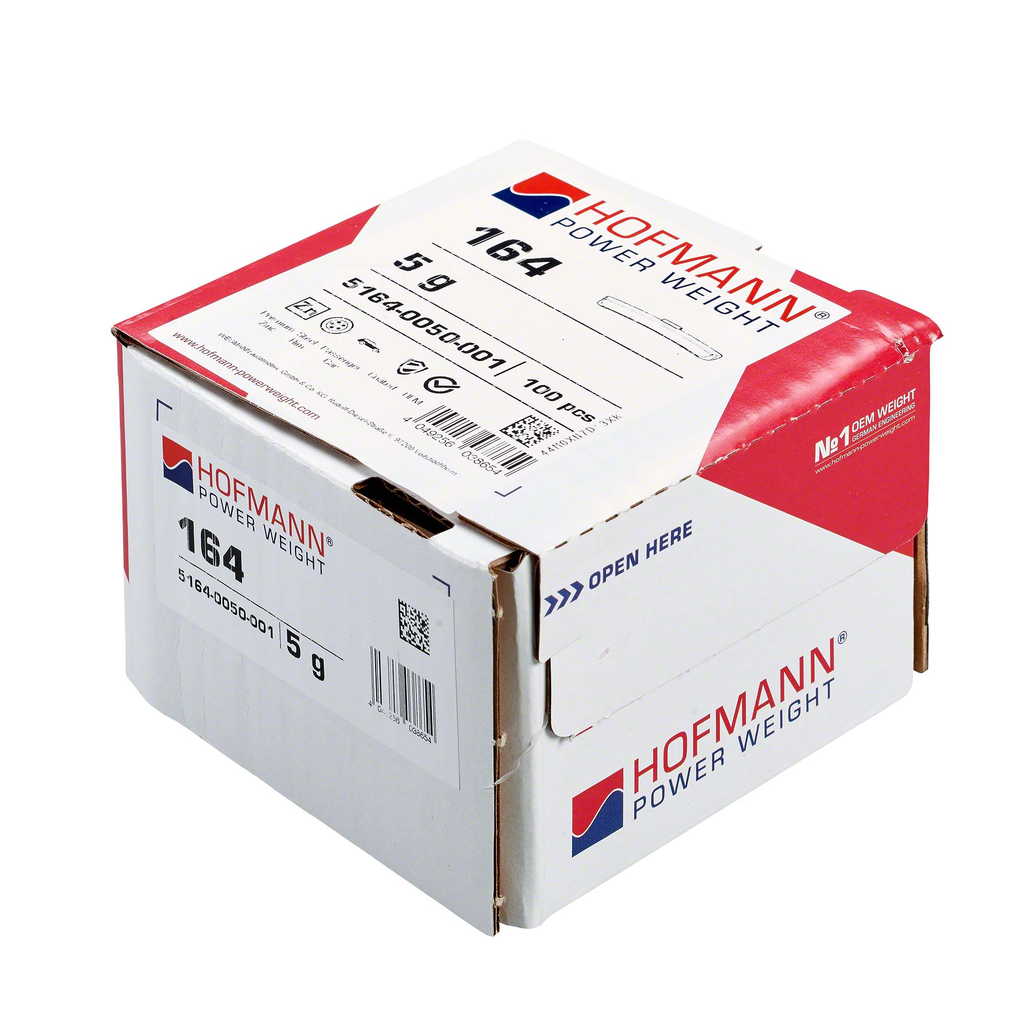 HOFMANN POWER WEIGHT-Schlaggewicht - Typ 164, 5 g, Zink, Silber-5164-0050-001