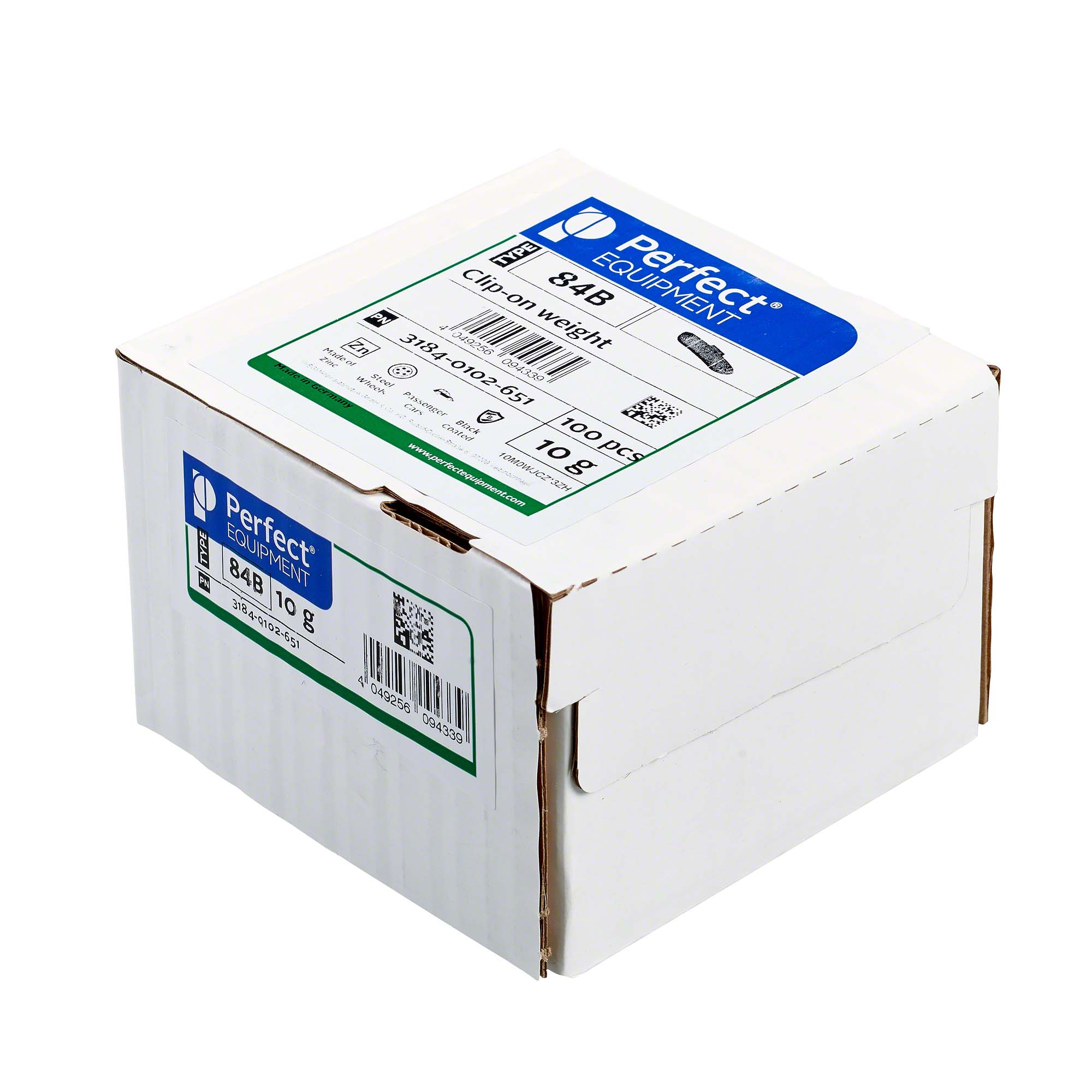 Perfect EQUIPMENT-Schlaggewicht - Typ 84B, 10g, Zink, schwarz-3184-0102-651