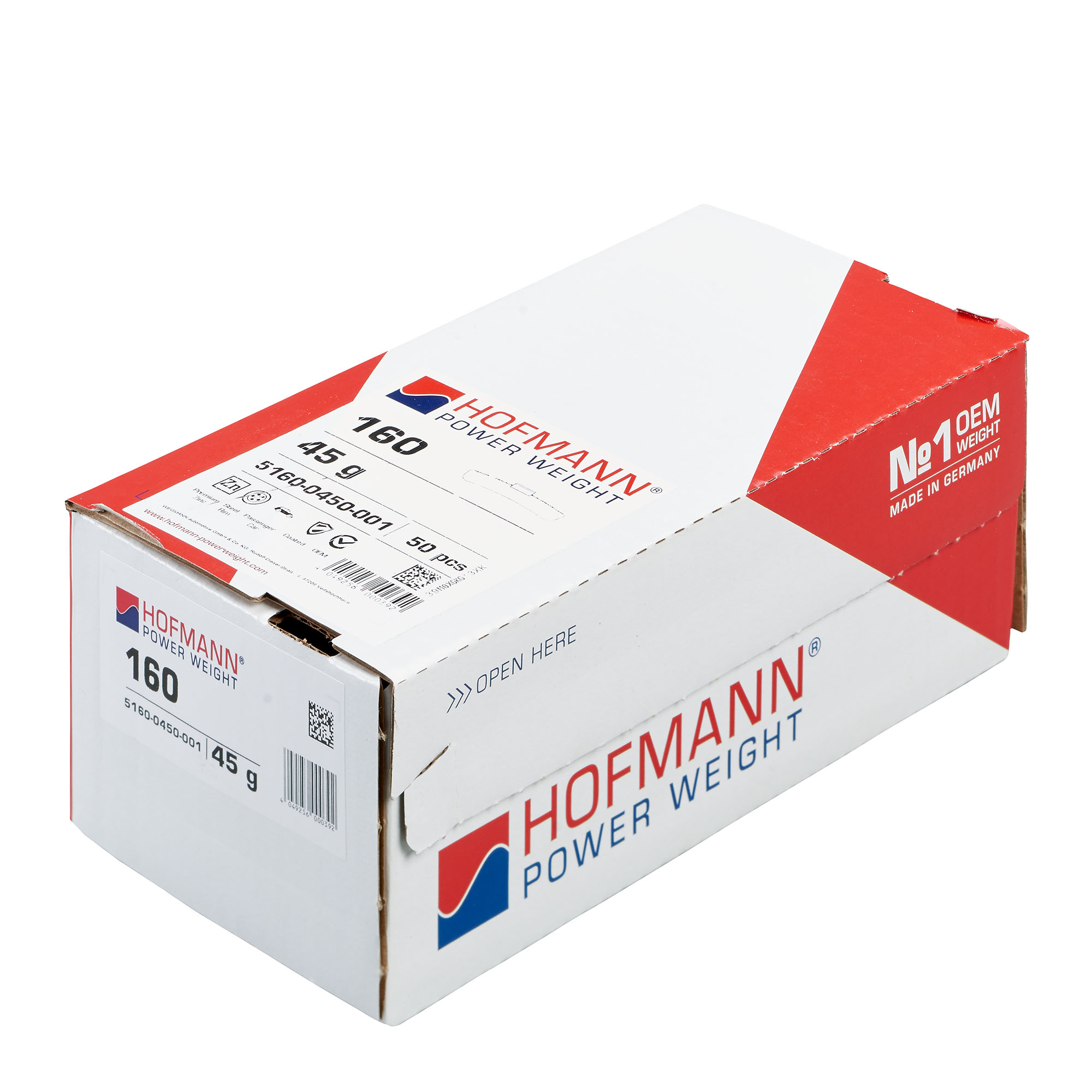 HOFMANN POWER WEIGHT-Schlaggewicht - Typ 160, 45g, Zink, silber-5160-0450-001