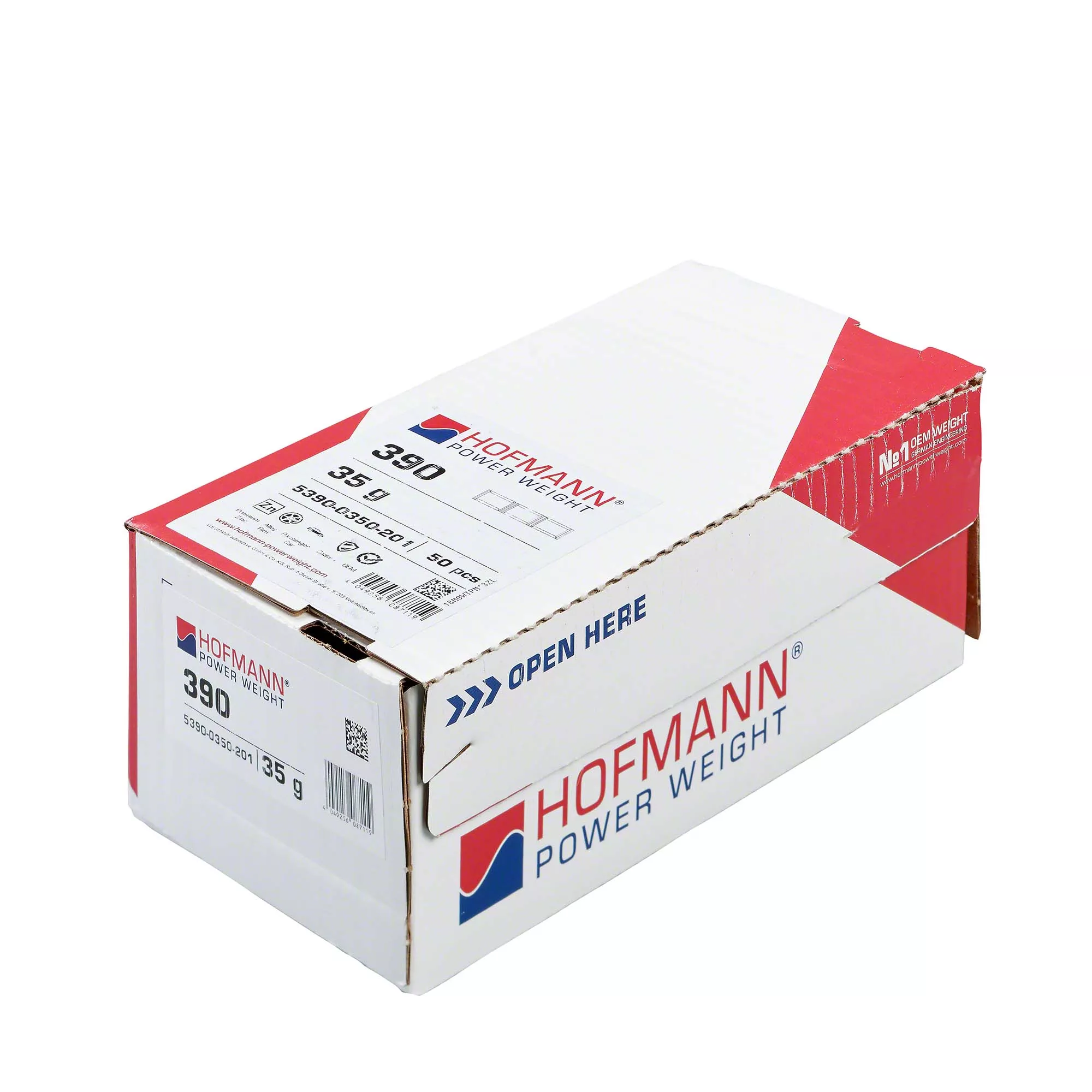 HOFMANN POWER WEIGHT-Klebegewicht - Typ 390, 35 g, Zink, Silber-5390-0350-201