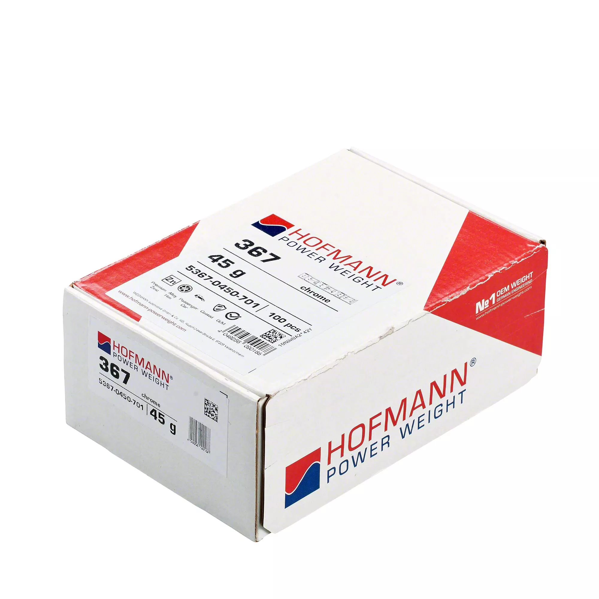 HOFMANN POWER WEIGHT-Klebegewicht - Typ 367, 45 g, Zink, chrom-5367-0450-701