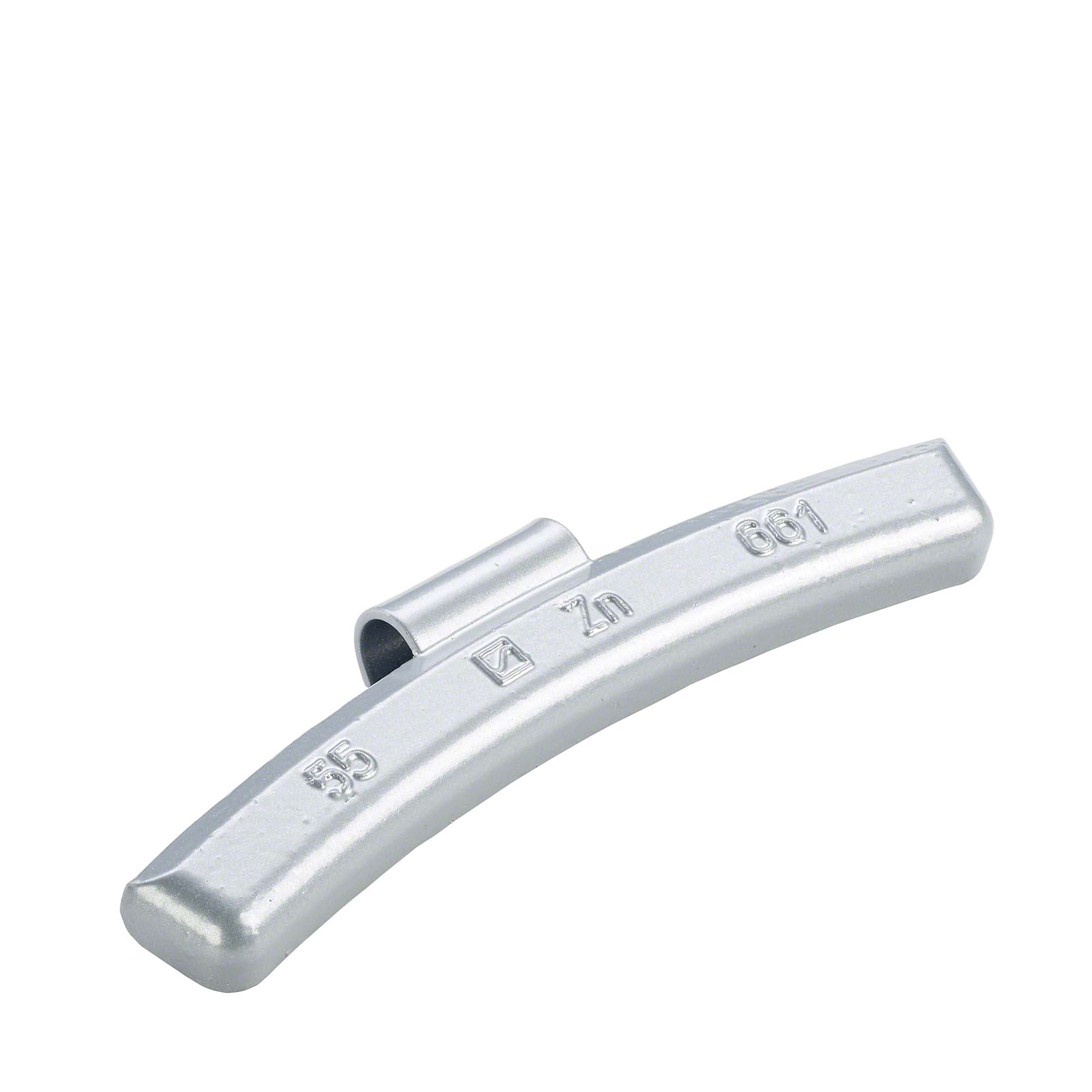 contrapesa de clip - Typ 661, 55 g, zinc, plata