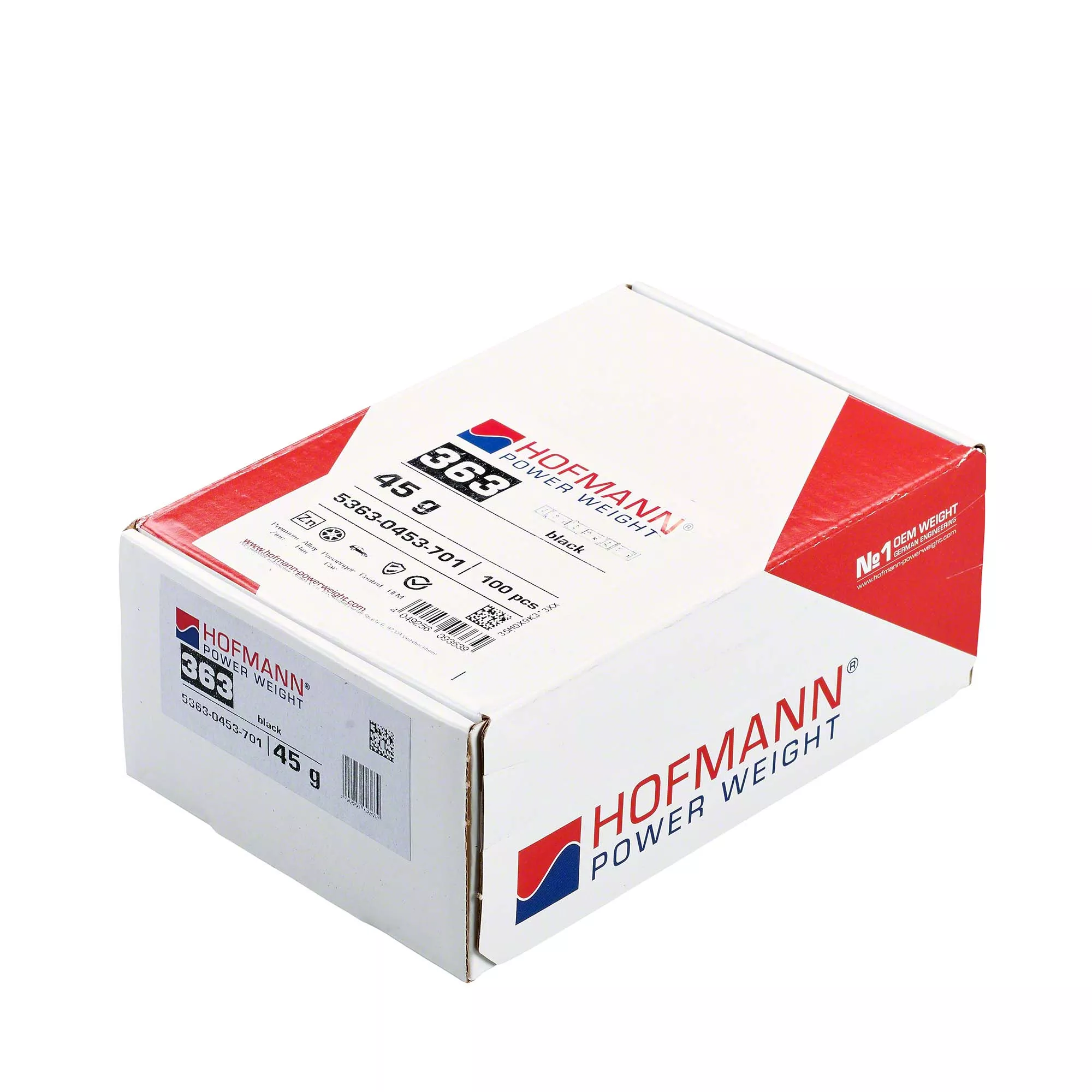 HOFMANN POWER WEIGHT-Klebegewicht - Typ 363, 45 g, Zink, Schwarz-5363-0453-701