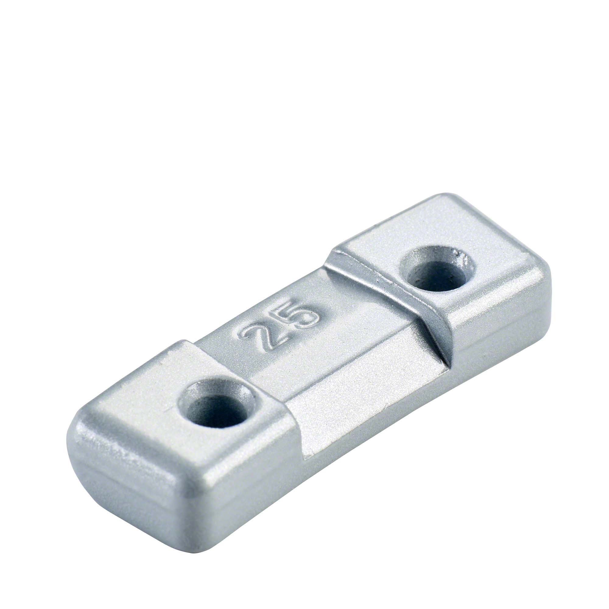 Safety weight - Typ 260, 25 g, zinc, silver