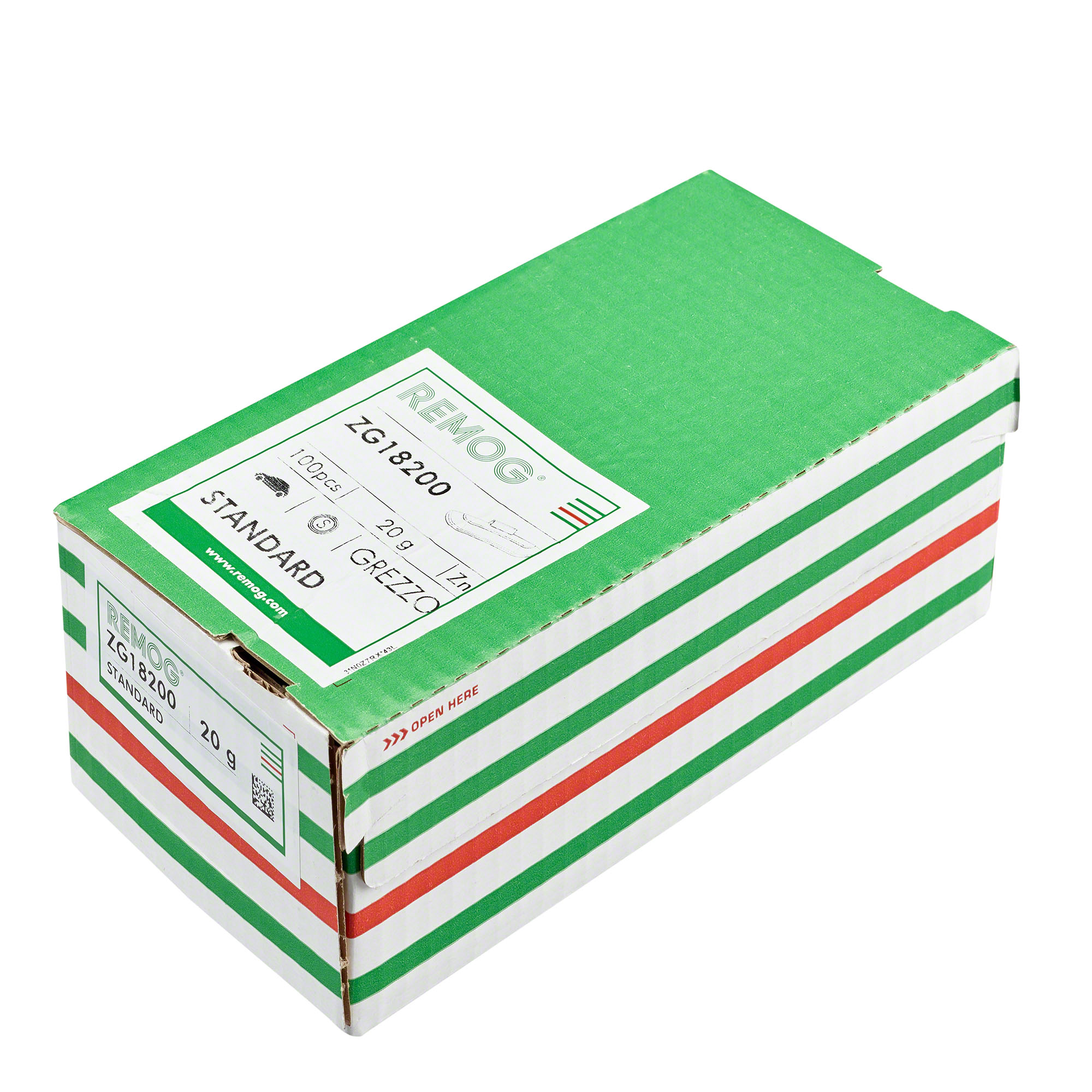 -100× Schlaggewicht Remog -Typ ZG18- - Typ ZG18, 20 g, Zink, Silber-4142-0202-001