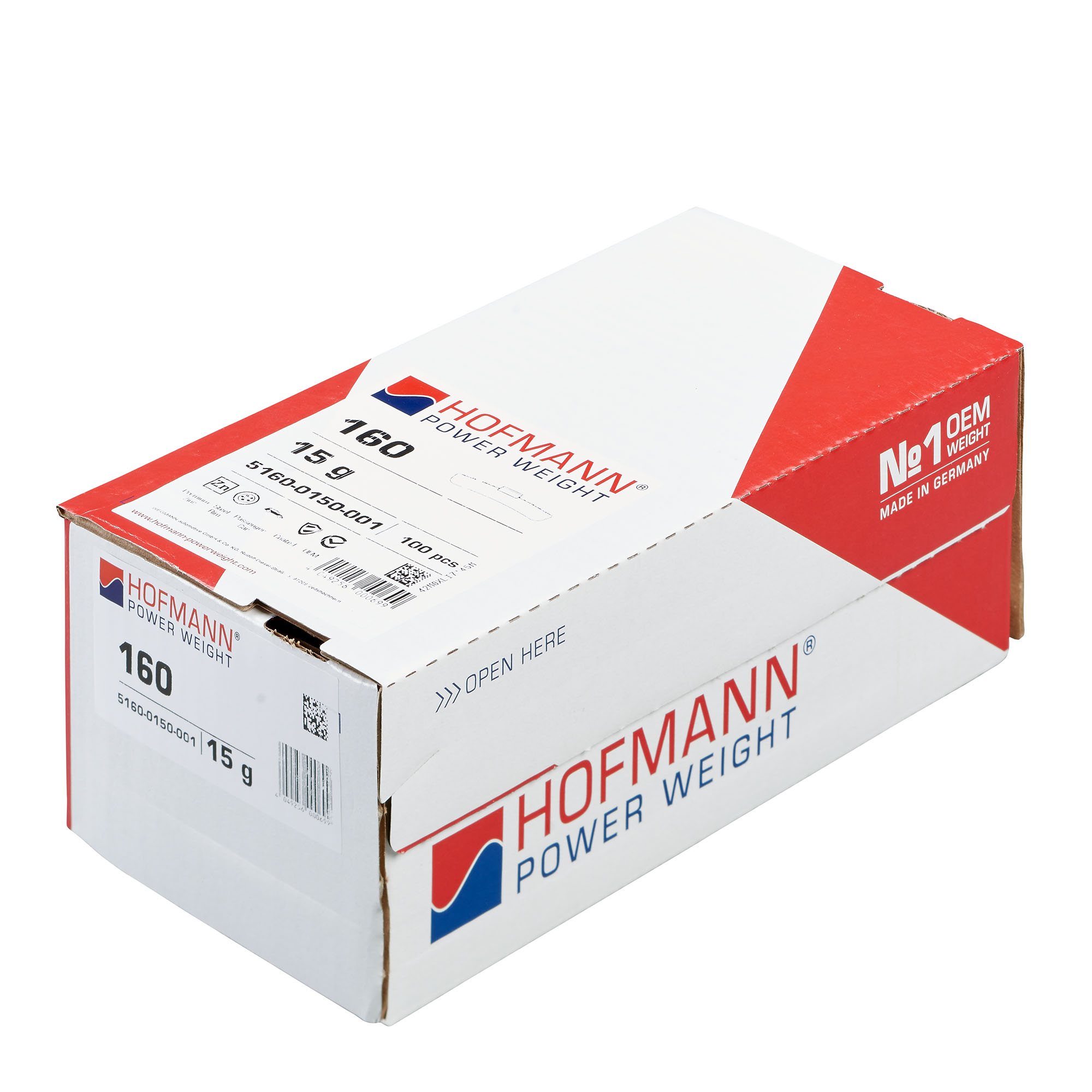 HOFMANN POWER WEIGHT-Schlaggewicht - Typ 160, 15g, Zink, silber-5160-0150-001