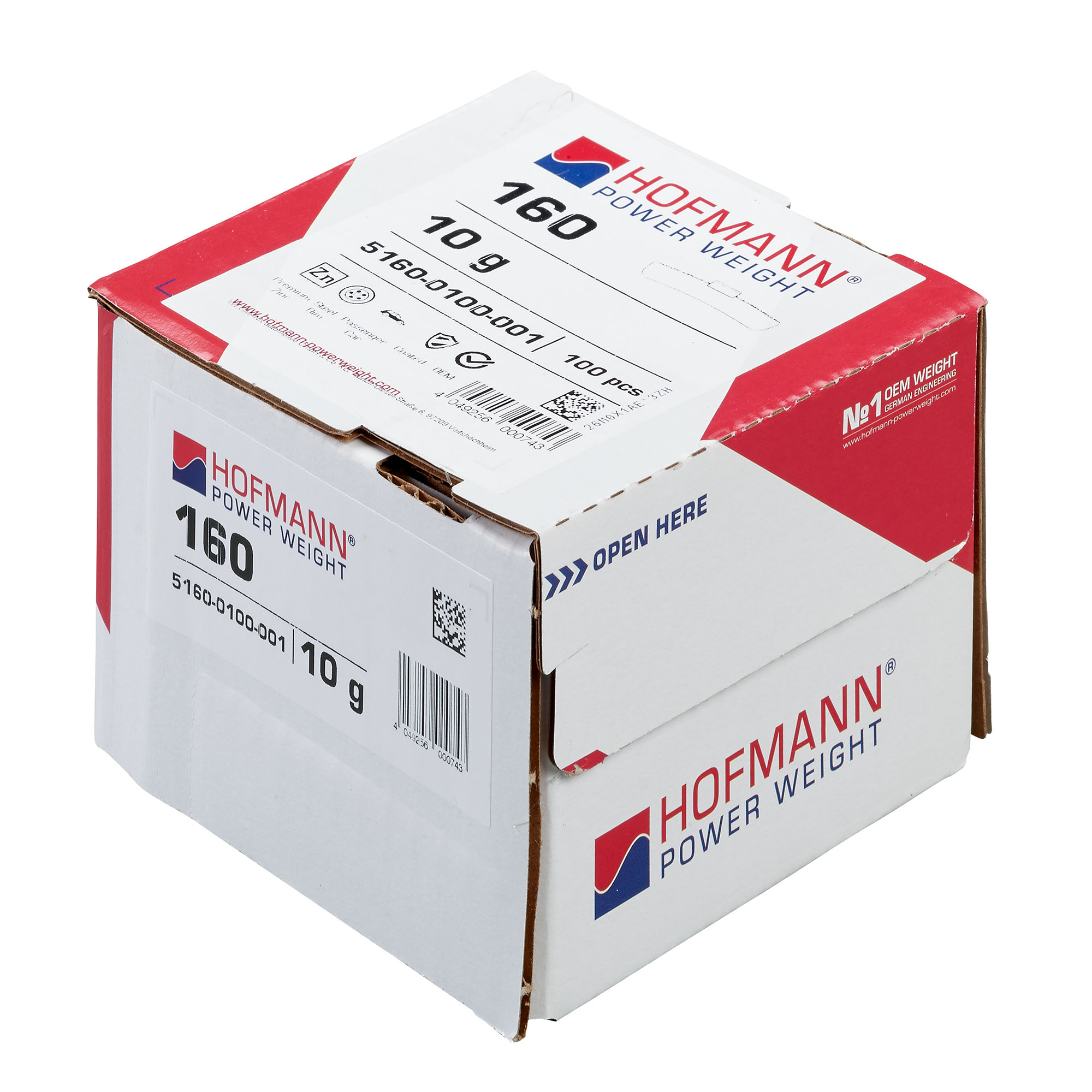 HOFMANN POWER WEIGHT-Schlaggewicht - Typ 160, 10g, Zink, silber-5160-0100-001