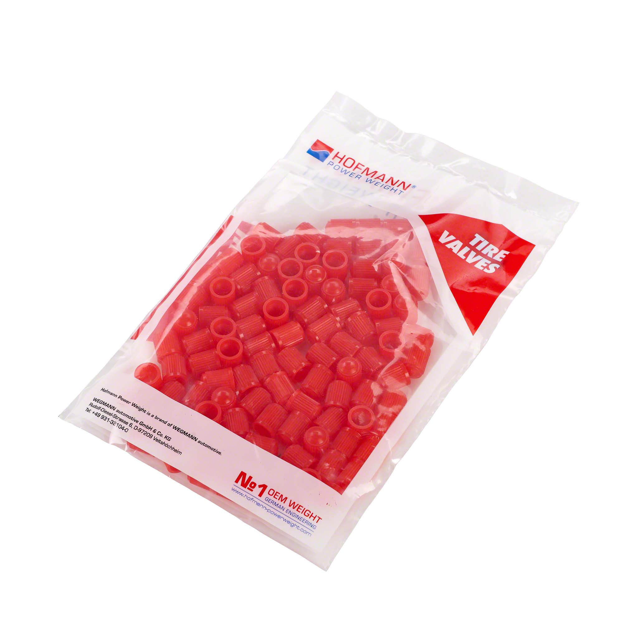 HOFMANN POWER WEIGHT-Ventilkappe - Rot-0401-5210-008